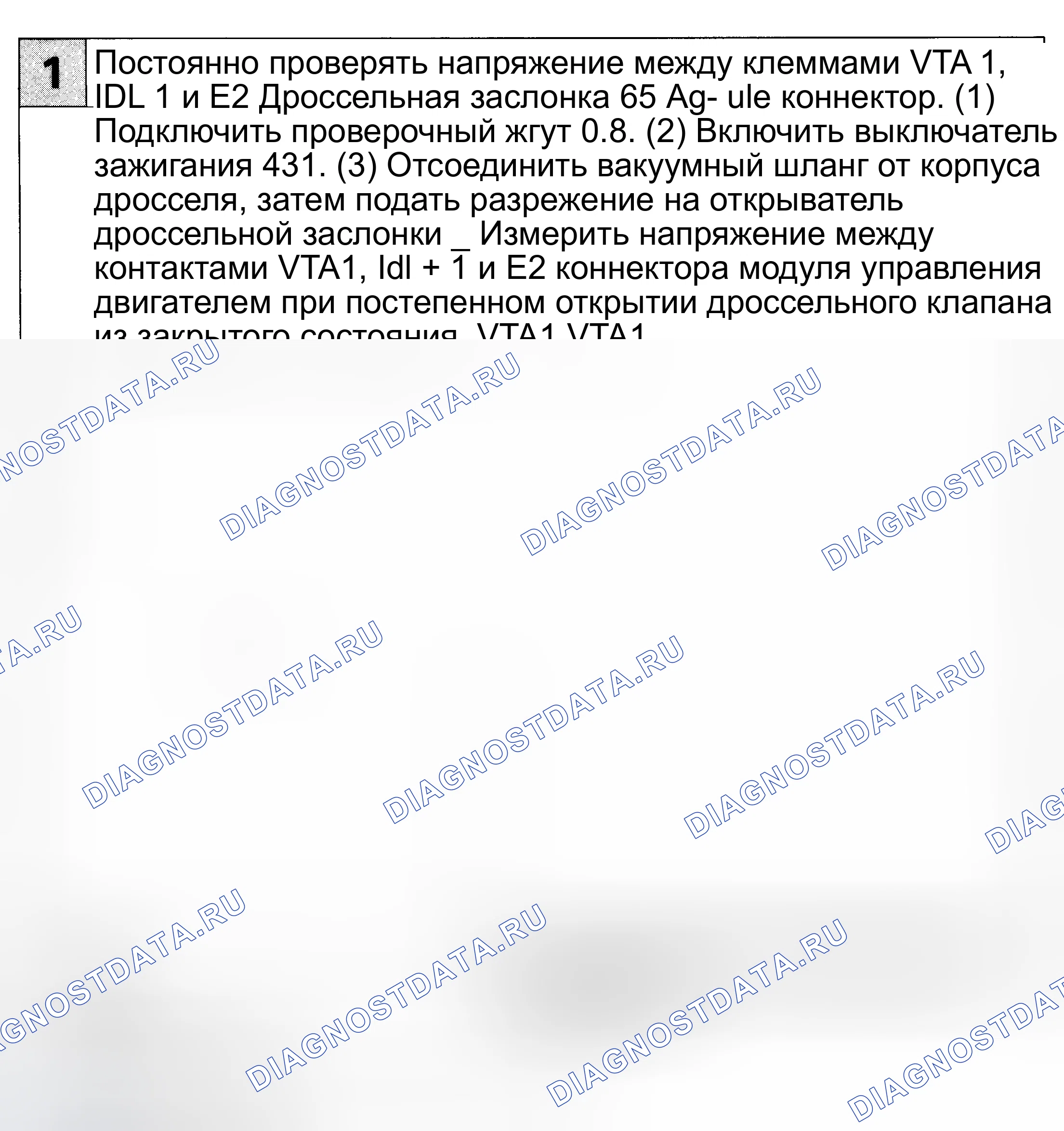 Рис. 103: расшифровка кода ошибки 41 - Сигнал датчика положения дроссельной заслонки. Toyota Supra A80
