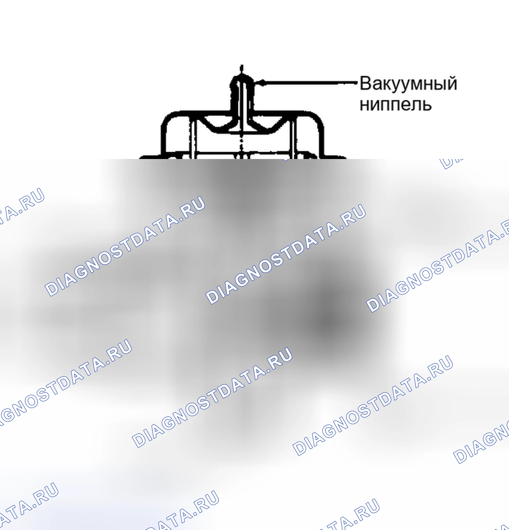 Рис. 207: Идентификация воздушного регулирующего клапана (предохранительный переключатель). Mazda 121 II