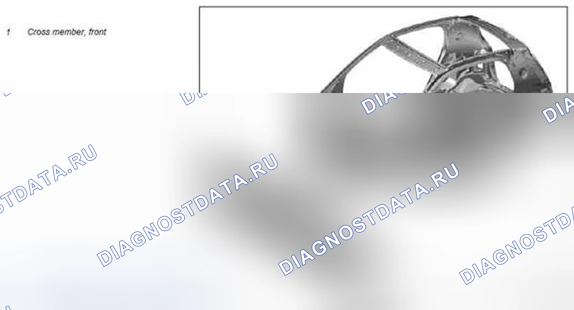Рис. 60: Демонтаж / монтаж передней поперечины рамы - AR62.30-P-xtigx1 0001MCC. Kia Soul I