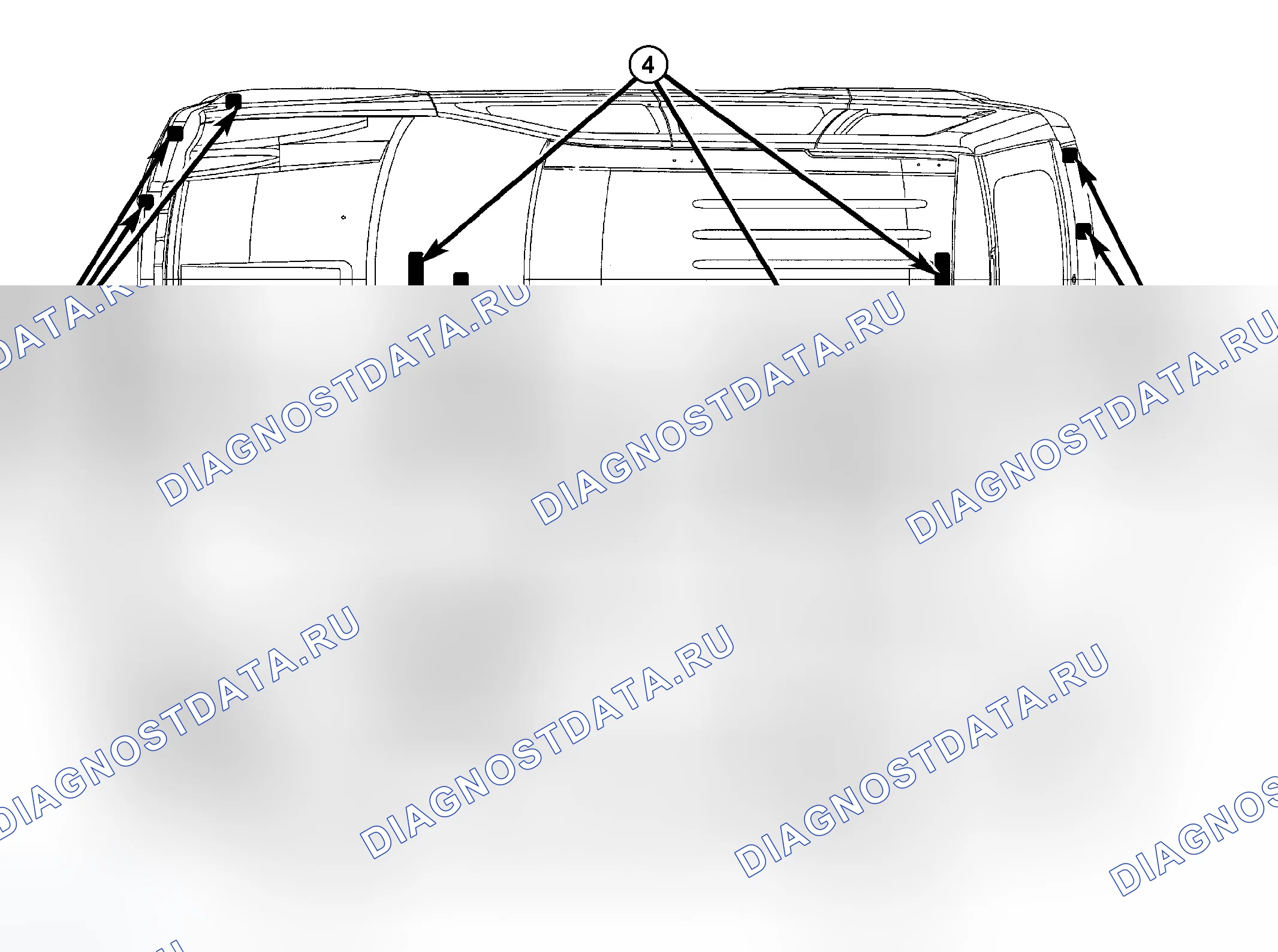 Рис. 66: СИСТЕМА ПОМОЩИ ПРИ ПАРКОВКЕ. Jeep Grand Cherokee WK