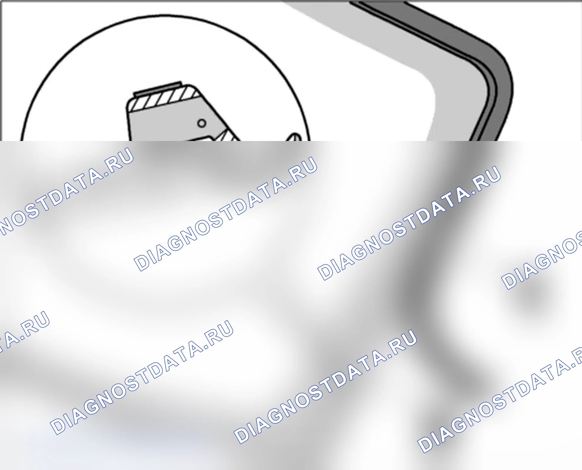 Рис. 42: Уплотнитель для ветрового стекла. Porsche 911 GT3 997