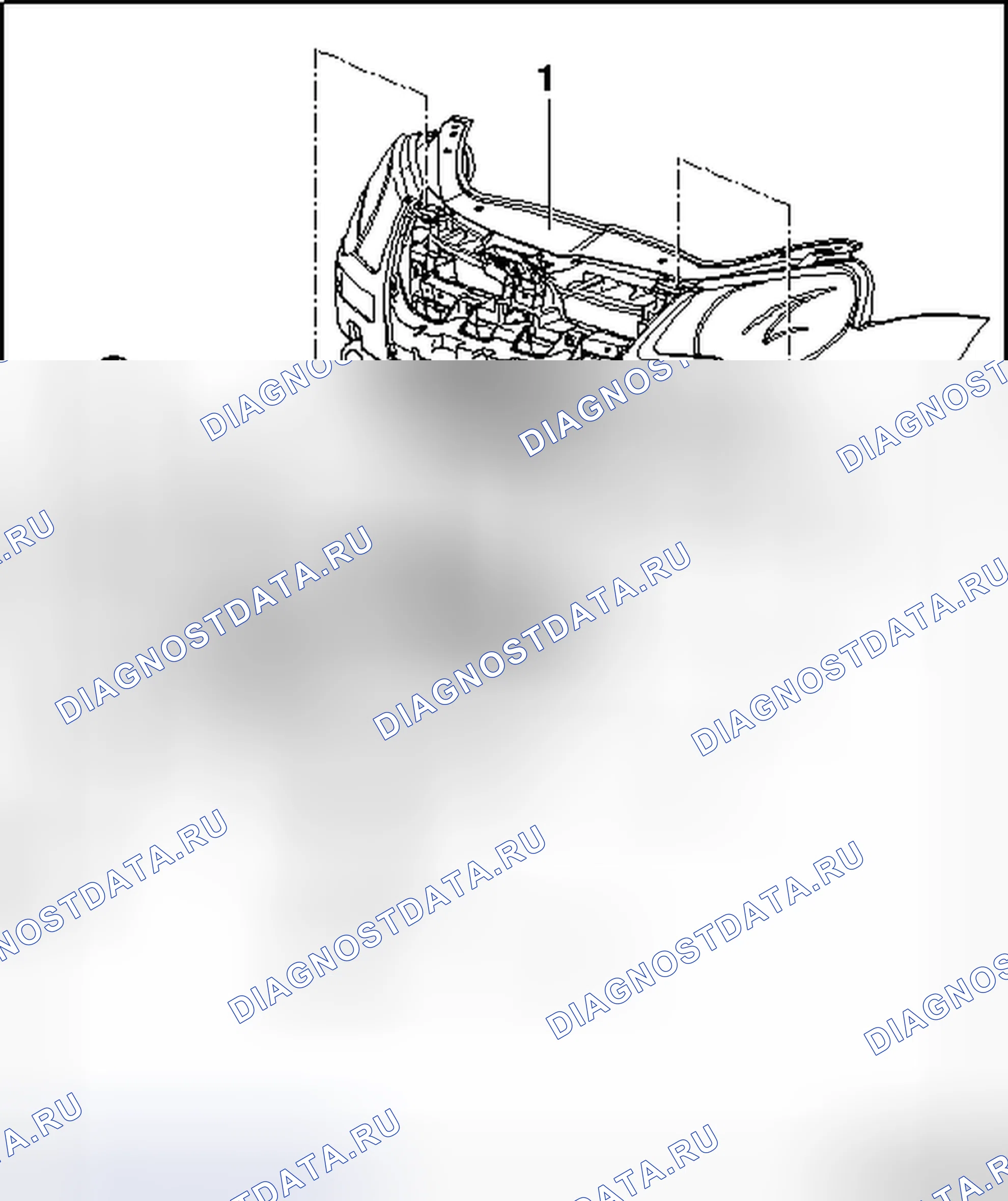 Рис. 5: ОБЗОР СБОРКИ РАДИАТОРНОЙ РЕШЕТКИ. Volkswagen Eos I
