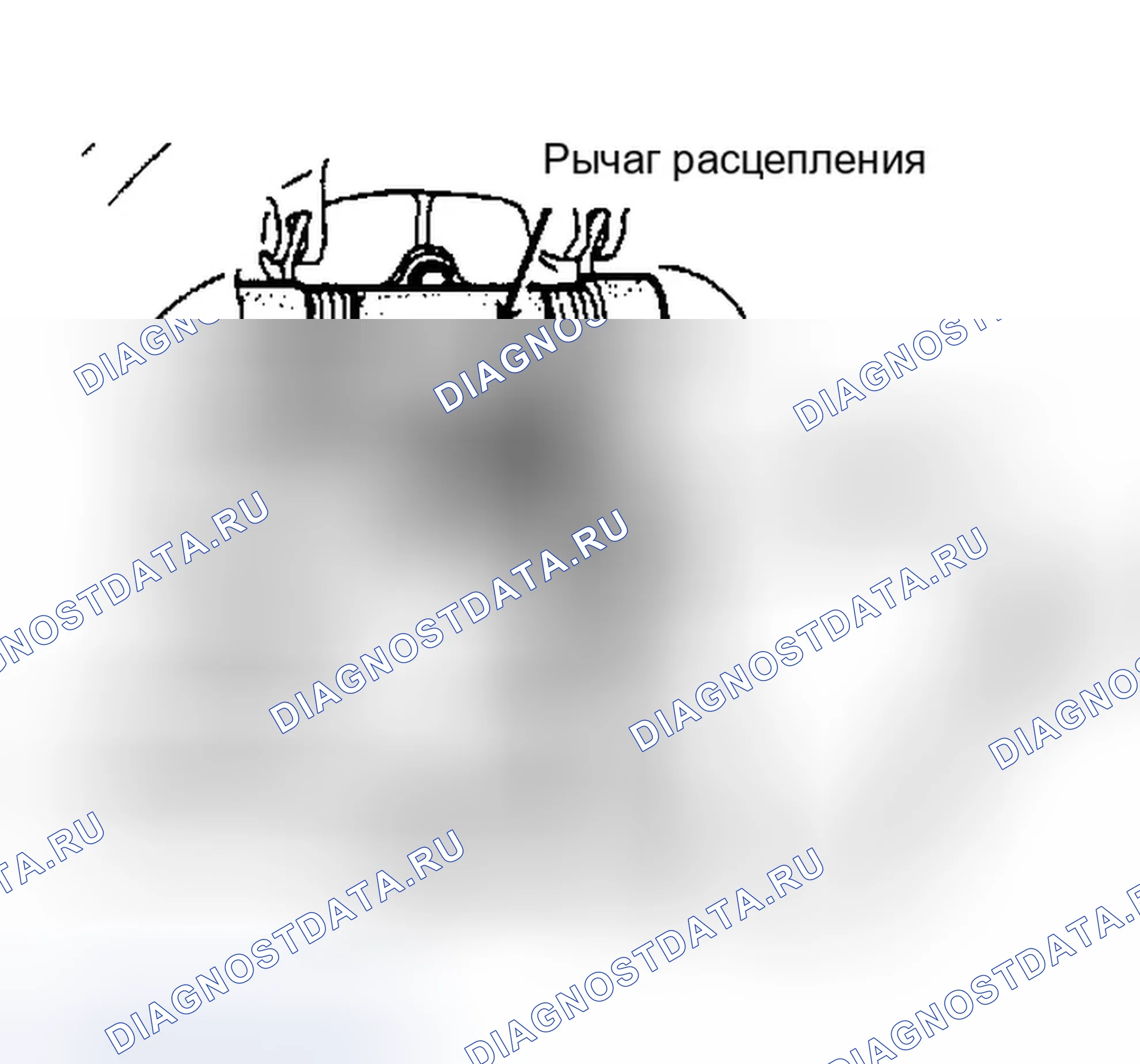 Рис. 6: Удаление пружинных штифтов рычага переключения передач. Dodge Ram I