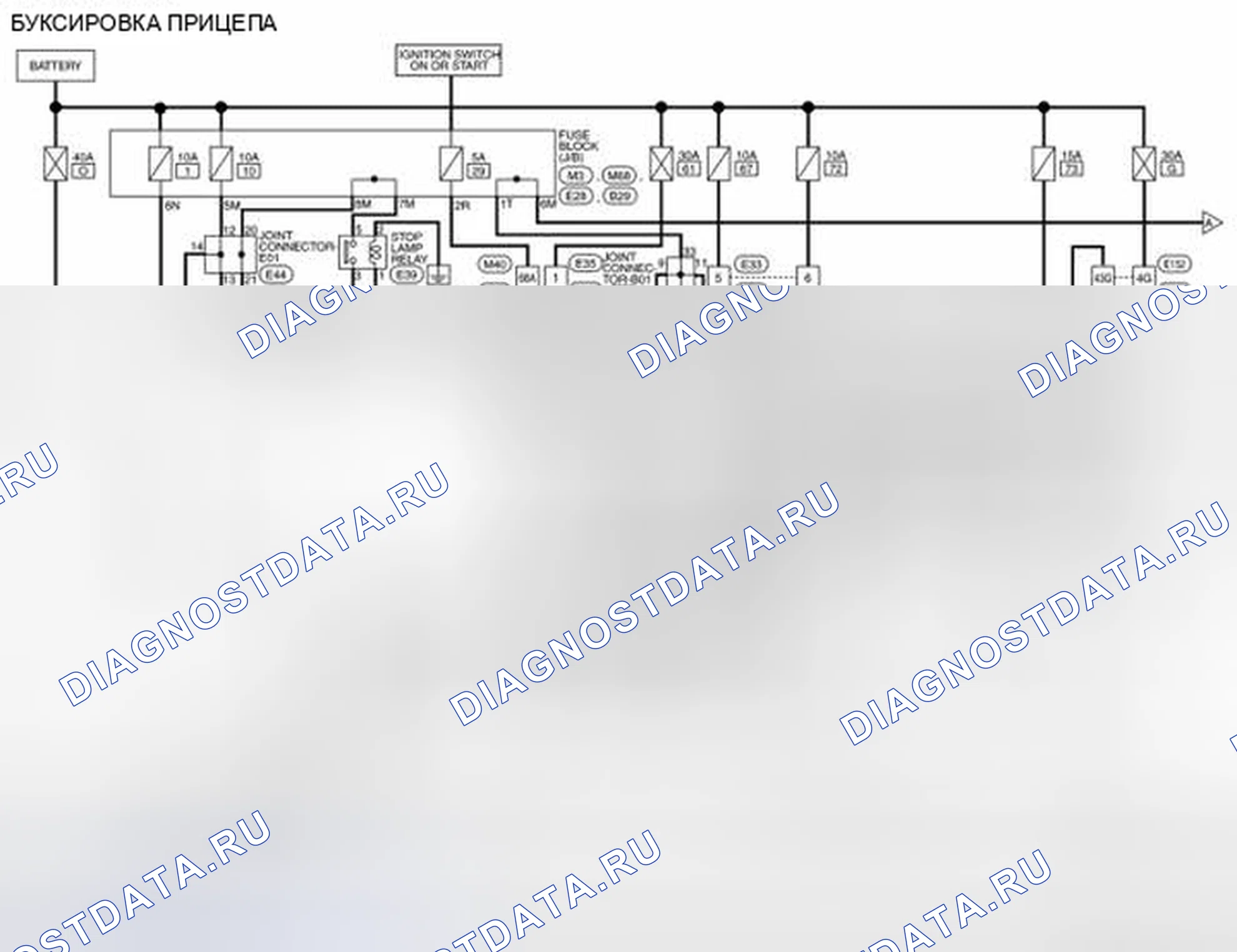 Рис. 95: электросхема. Nissan Pathfinder IV рестайлинг