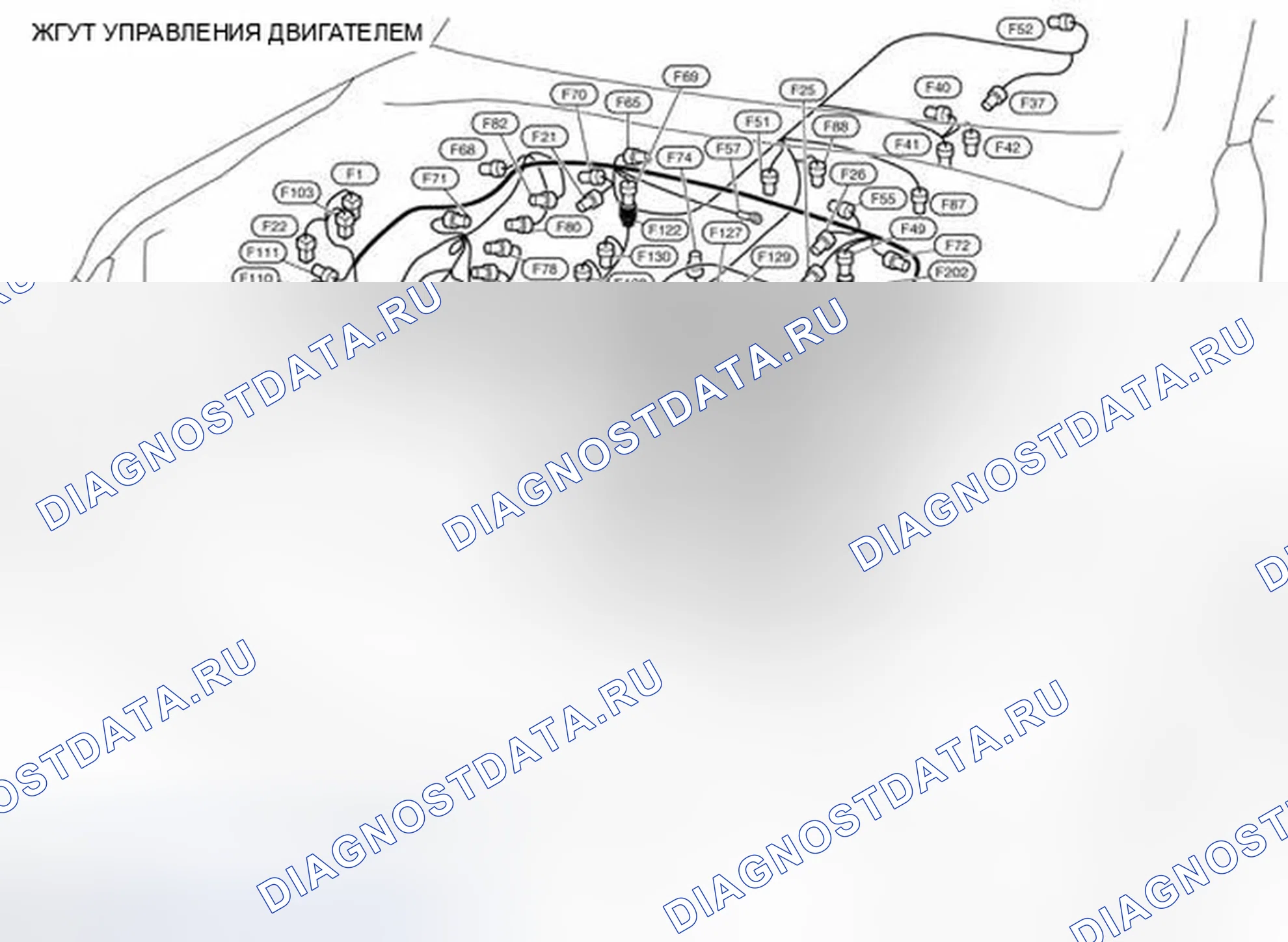 Рис. 149: Жгут управления двигателем. Infiniti QX56 II