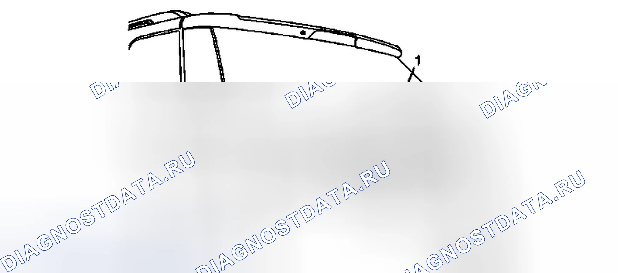 Рис. 35: Замена втулки двигателя стеклоочистителя заднего окна (рельеф местности). Chevrolet Equinox II