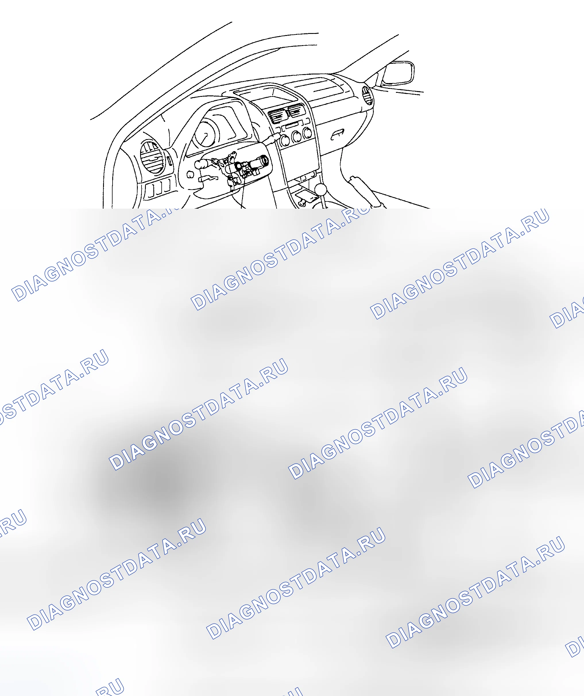 Рис. 62: РАСПОЛОЖЕНИЕ КОМПОНЕНТОВ. Haval Menglong I