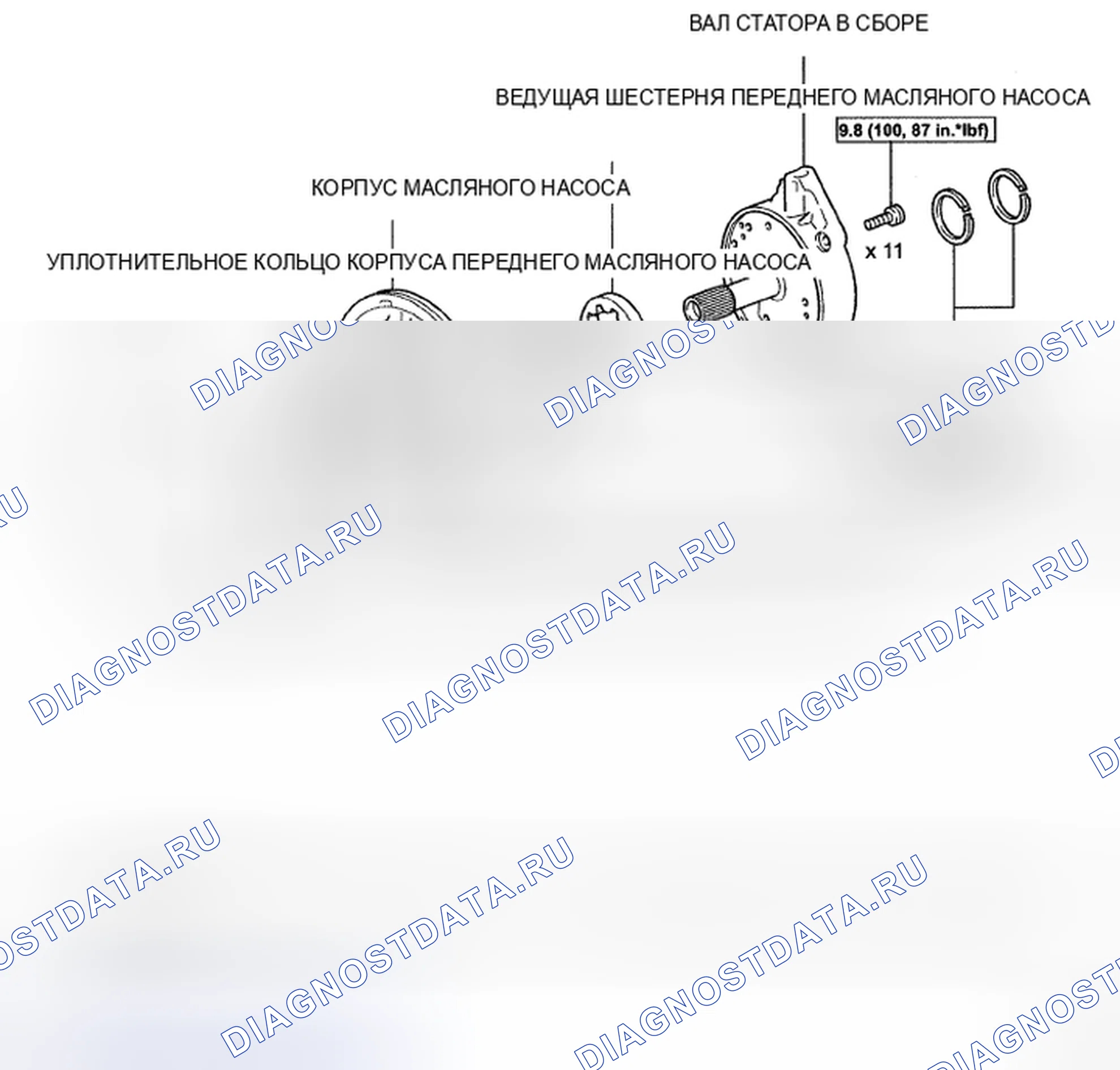 Рис. 234: КОМПОНЕНТЫ. Toyota Sienna II рестайлинг