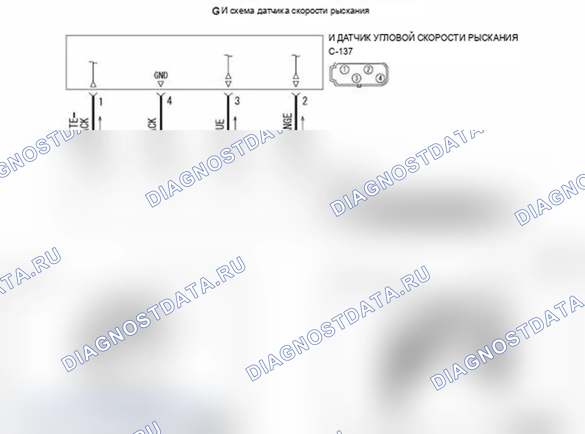 Рис. 73: Шина датчика U1003: G и угловой скорости рыскания расшифровка кода ошибки. Mitsubishi Lancer Ralliart X рестайлинг