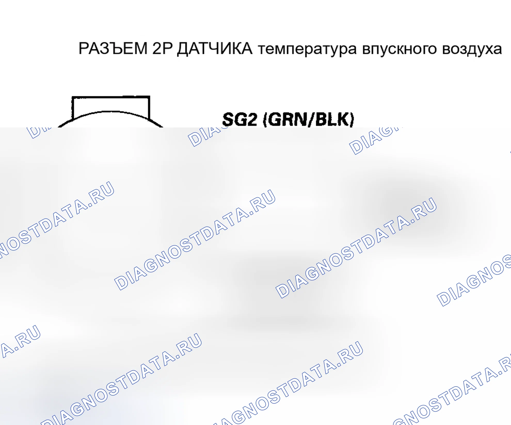 Рис. 102: Высокое напряжение цепи датчика расшифровка кода ошибки P0113: температура впускного воздуха. Honda Accord VI