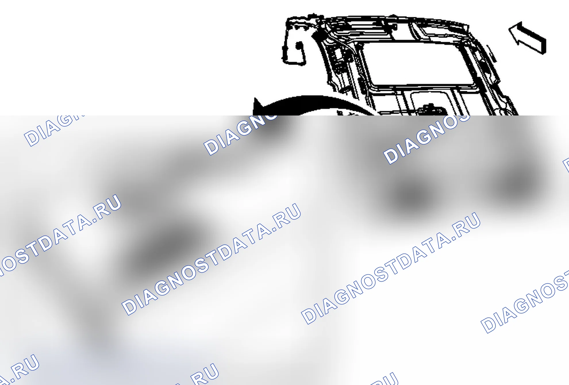 Рис. 11: Замена модуля электронного компаса. Chevrolet Tahoe III