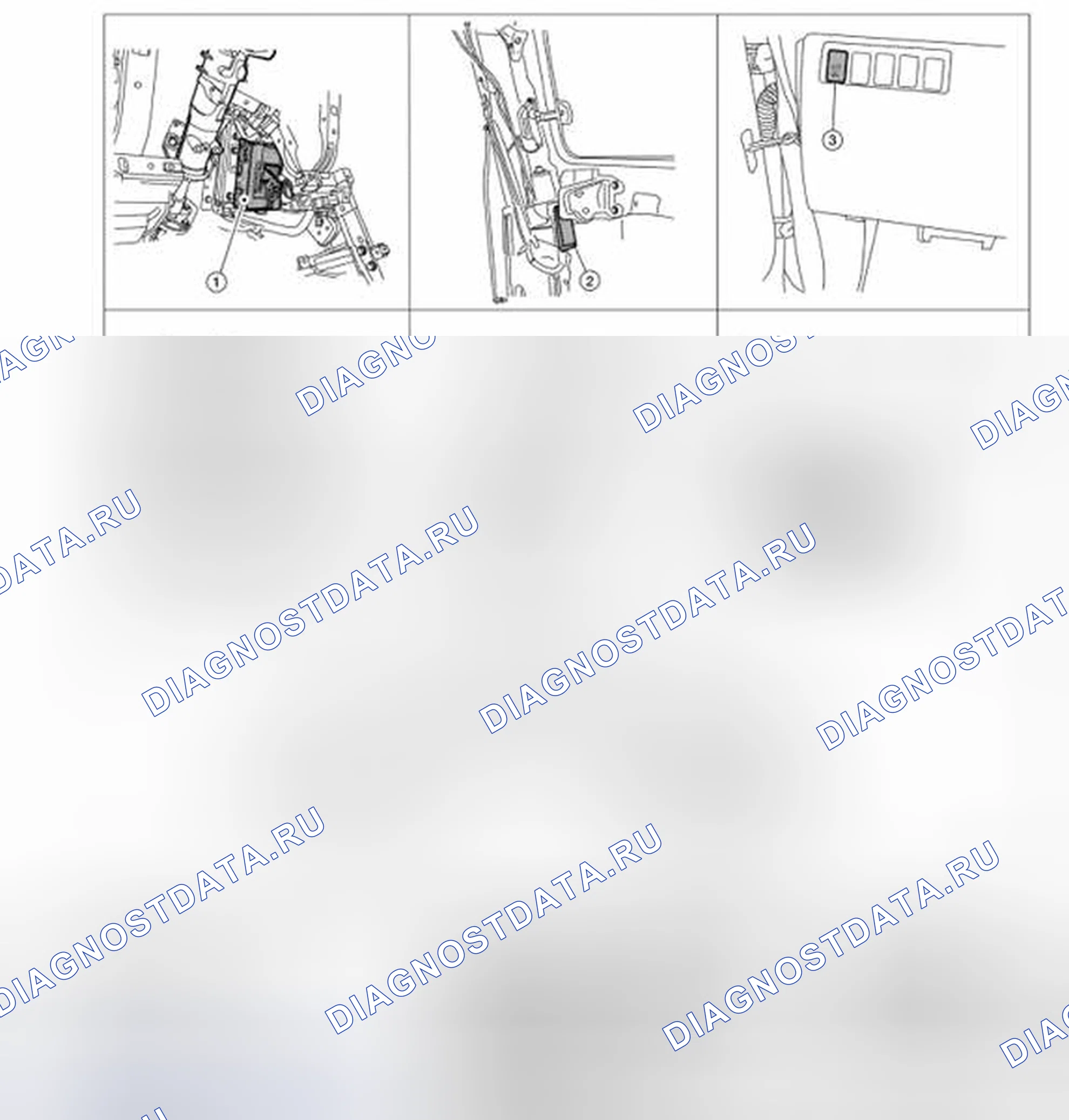 Рис. 11: ПЕРЕКЛЮЧАТЕЛЬ ОТКРЫВАНИЯ ЗАДНЕЙ ДВЕРИ: Расположение компонентов. Honda N-VAN I