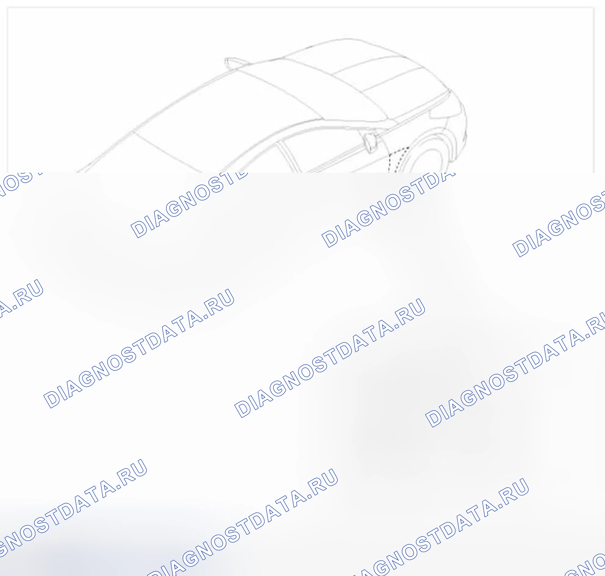 Рис. 7: Расположение компонентов. Hyundai Azera II