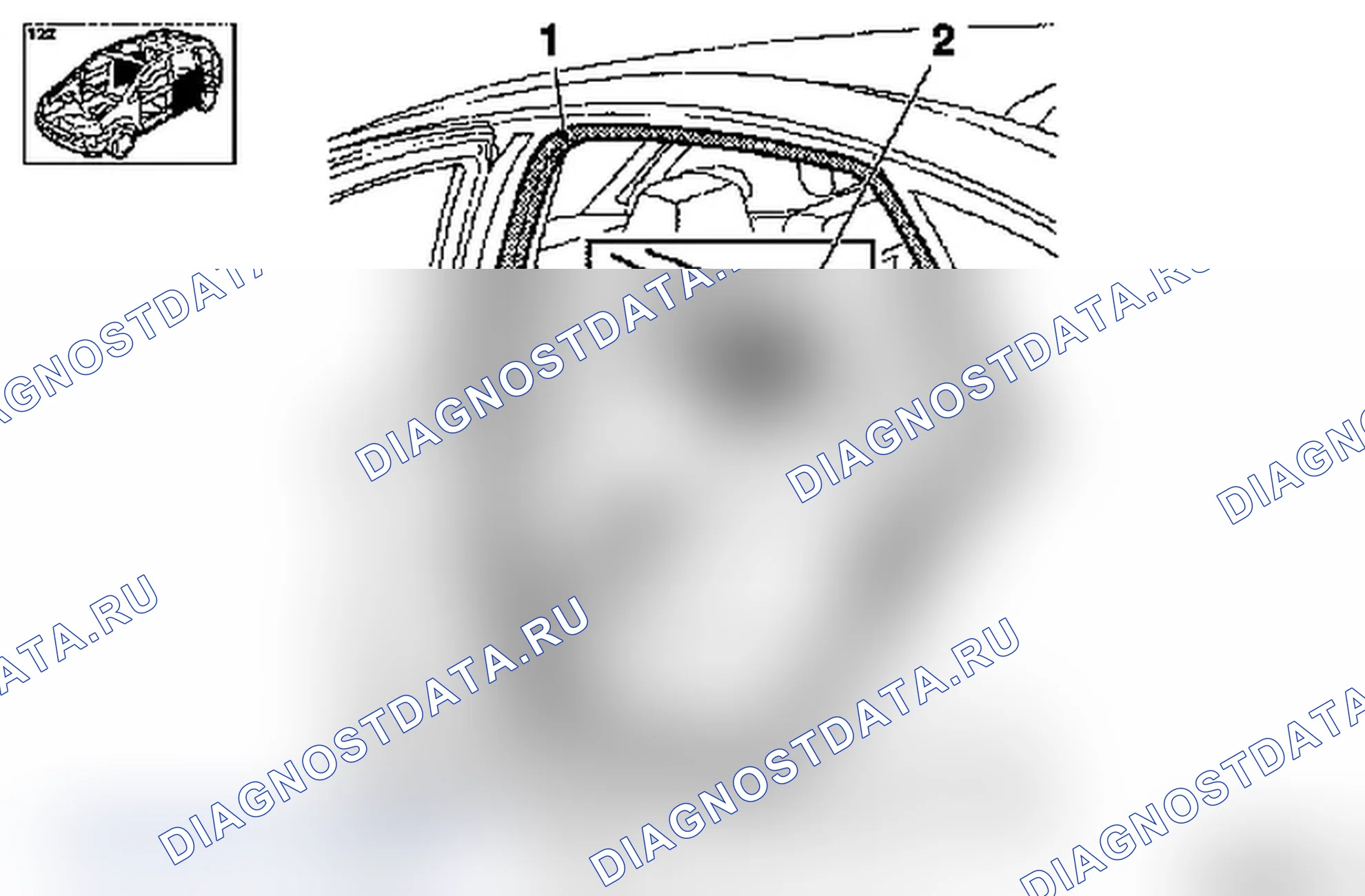 Замена резинового уплотнителя двери (задней) (модель F 68). Opel Signum I рестайлинг