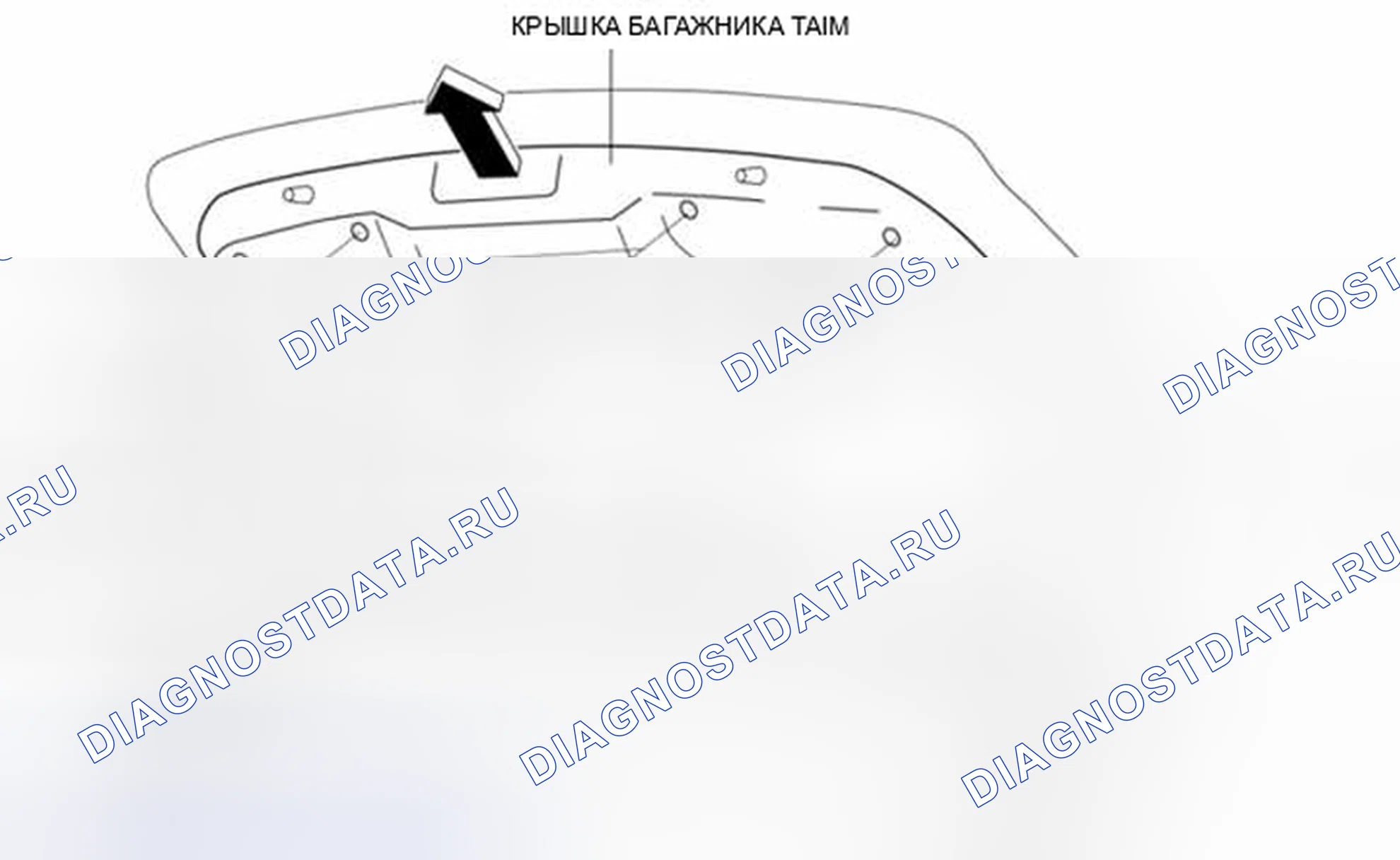 Рис. 162: СНЯТИЕ / УСТАНОВКА облицовки КРЫШКИ БАГАЖНИКА. Mazda 3 BL рестайлинг