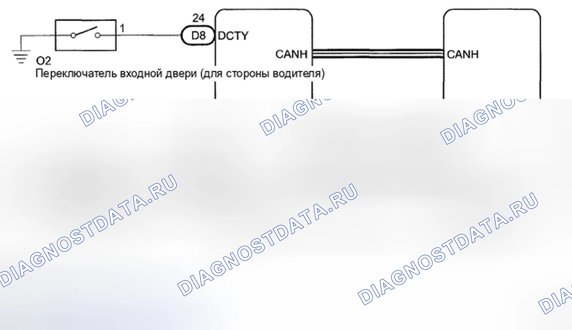Рис. 155: электросхема. Toyota Highlander II