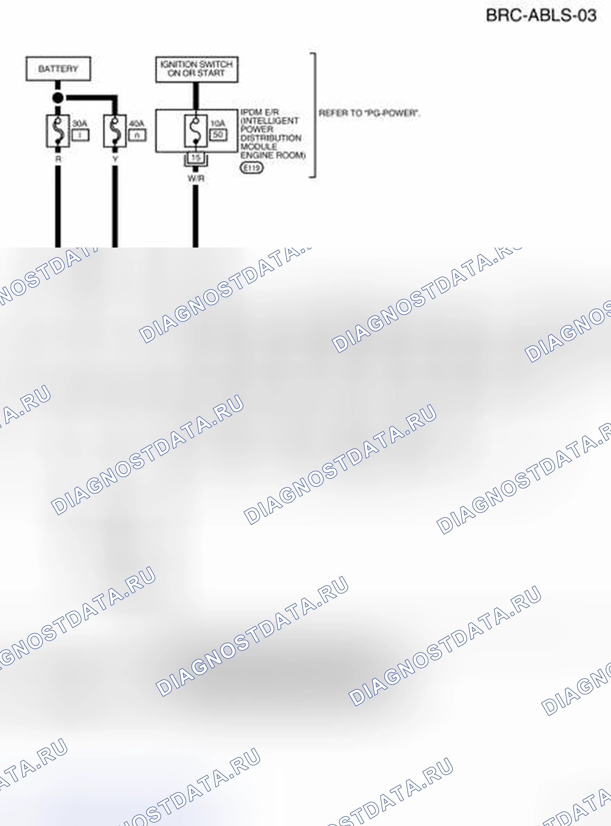 Рис. 27: электросхема - BRC-ABLS-03. Nissan Frontier D40