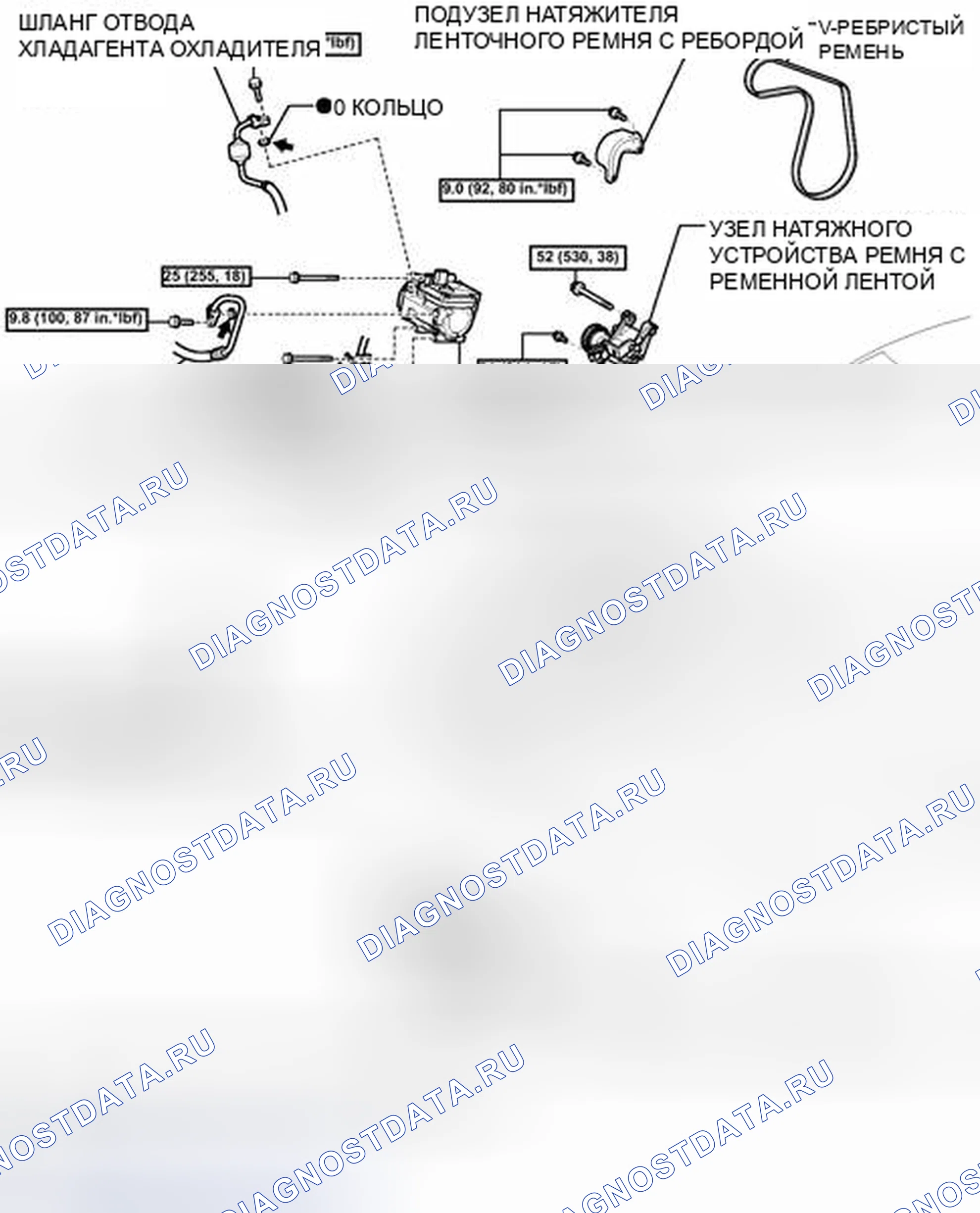 Рис. 276: ИЛЛЮСТРАЦИЯ. Toyota Camry XV40 рестайлинг