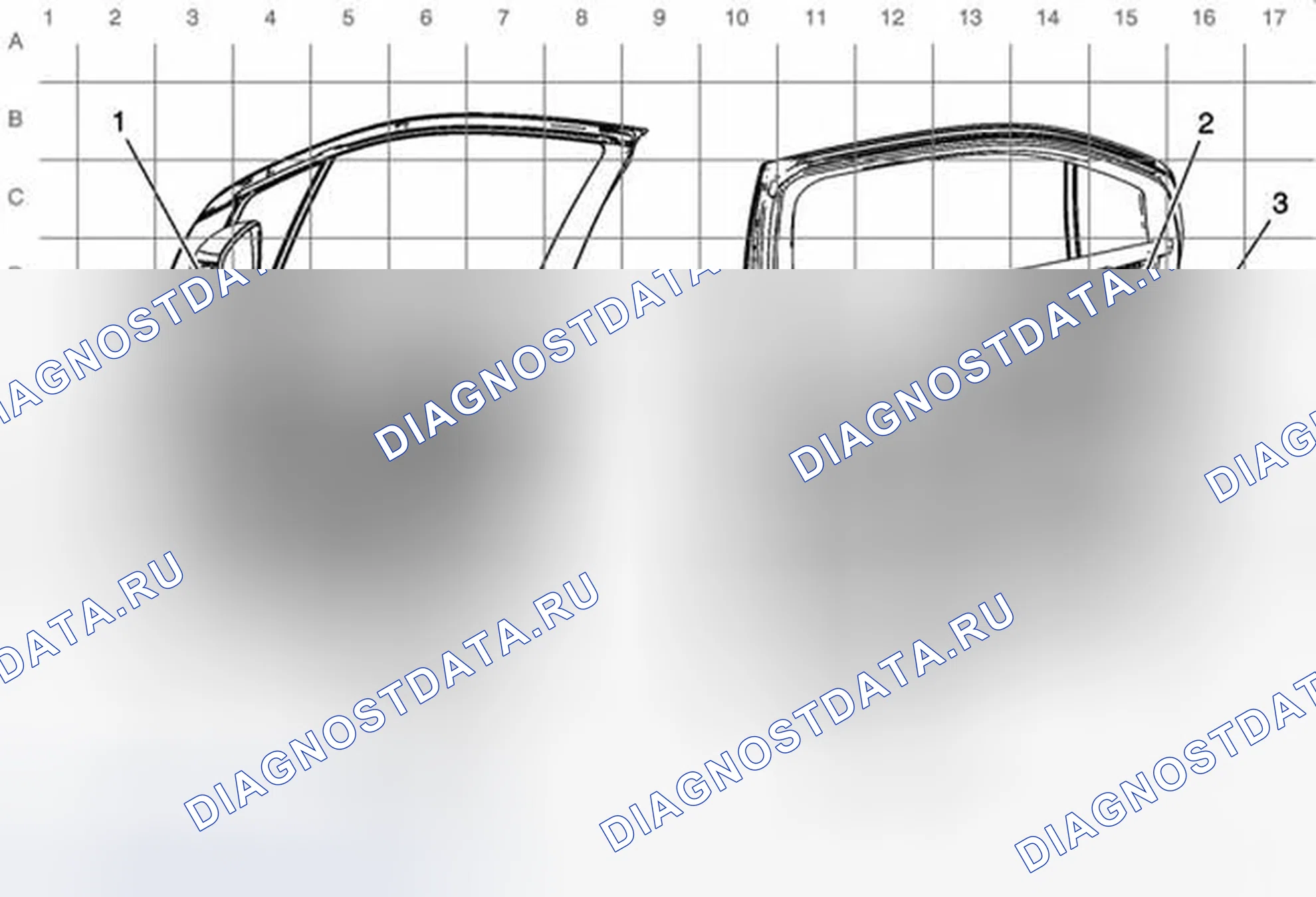 Рис. 157: Прокладка кабельных жгутов дверей водителя. Chevrolet Volt I