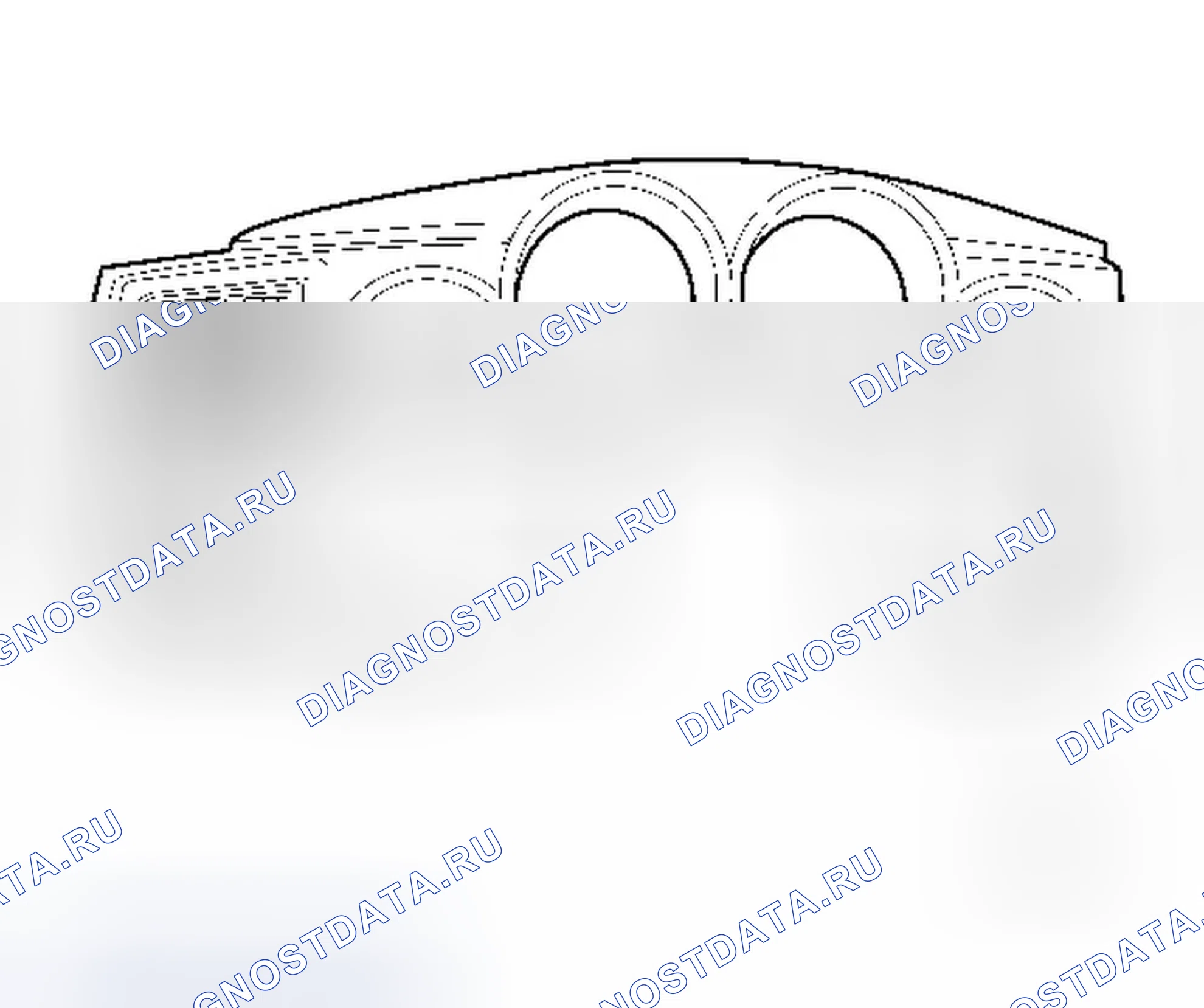 Рис. 573: ПРИБОРНАЯ ПАНЕЛЬ. Dodge Magnum I рестайлинг