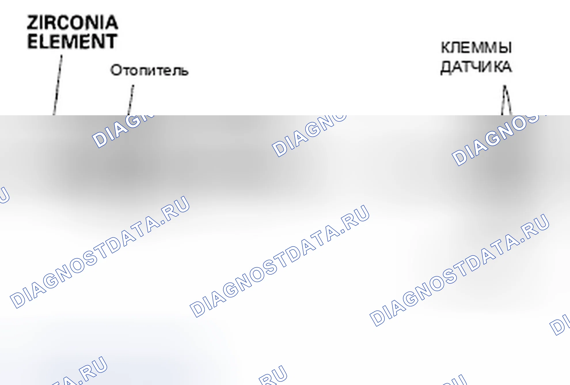 Рис. 985: Датчик вторичного нагретого кислорода (вторичный подогреваемый кислородный датчик). Honda Civic VIII