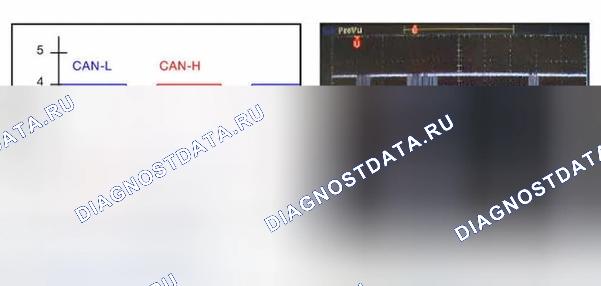 Рис. 38: Уровень напряжения на K-CAN.. BMW M6 E63/E64