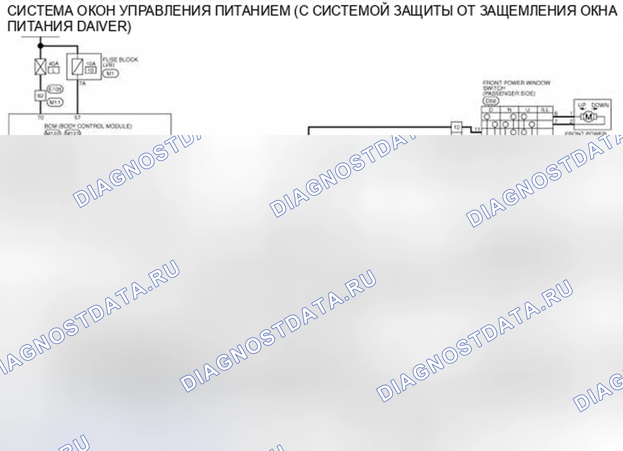 Рис. 10: электросхема. Nissan Quest IV
