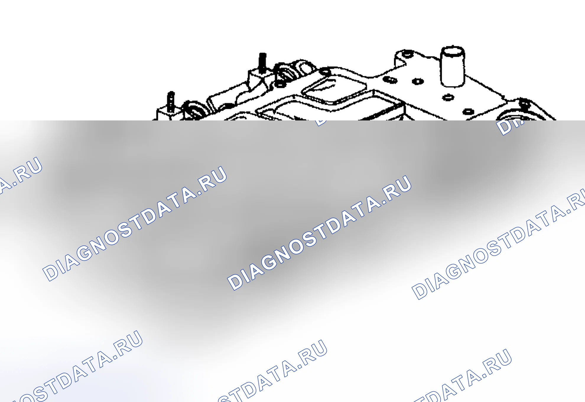 Рис. 285: Очистка и осмотр впускного коллектора - нижний (L36, C, H, W). Hyundai Veracruz I