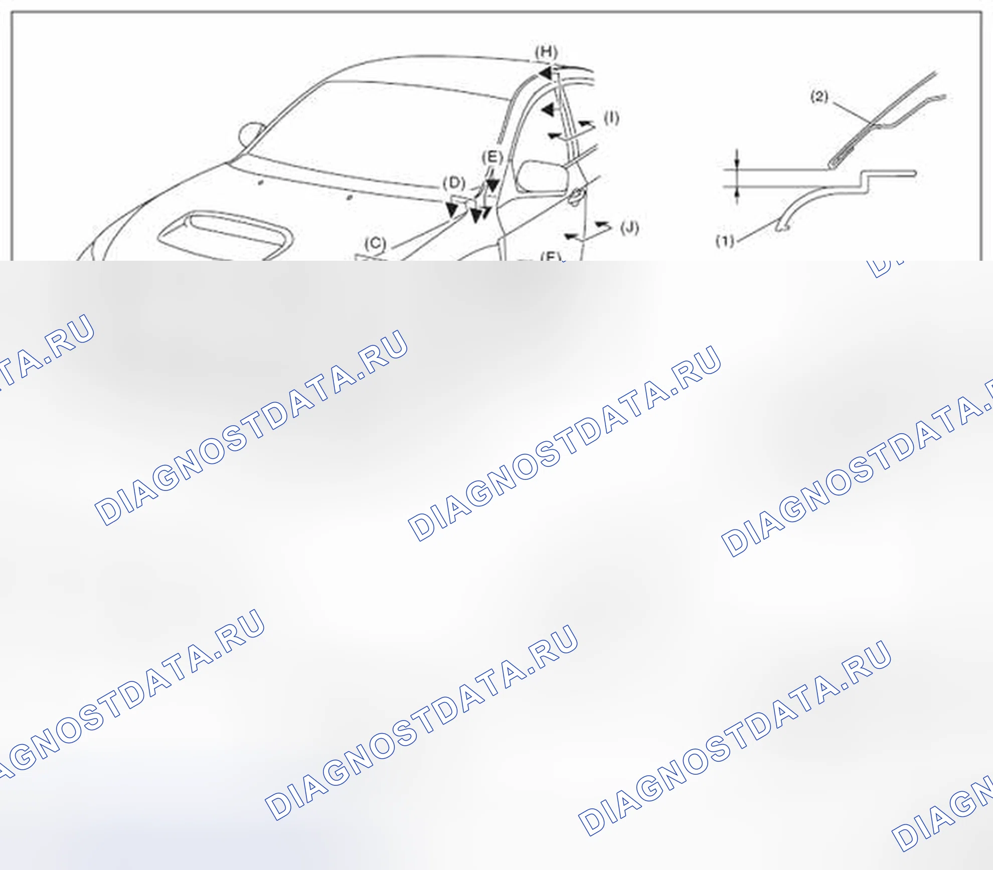 Рис. 96: ПЕРЕДНЯЯ ЧАСТЬ. Subaru Impreza GK