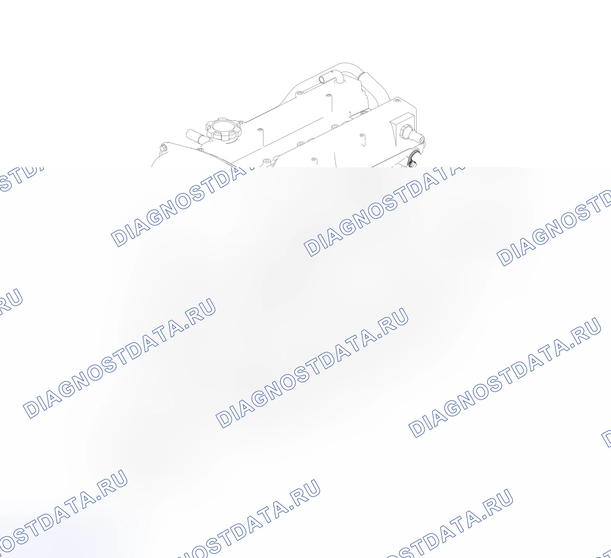 Схема расположения стартера — Great Wall Wingle-5-Cng. Great-Wall Wingle 5 CNG I