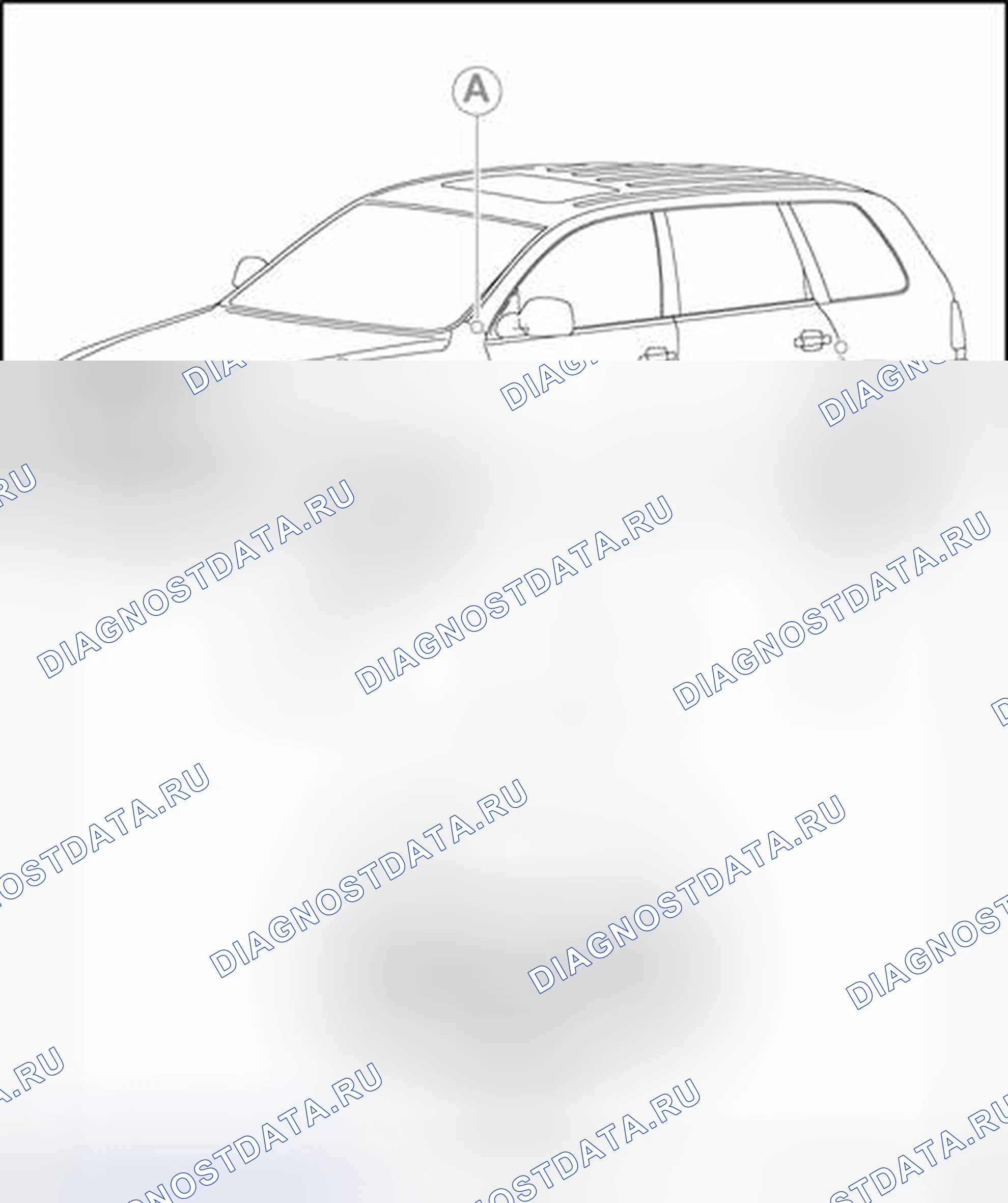 Рис. 30: Корпус, спереди. Volkswagen Touareg I
