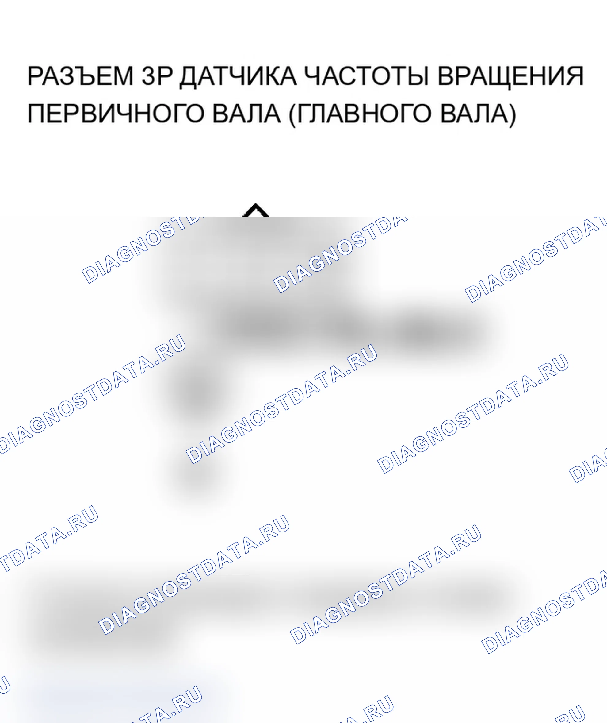 Рис. 166: P0715 расшифровка кода ошибки: неисправность цепи датчика частоты вращения первичного вала (главного вала) (МКПП) (модель 2006 г.). Acura TL III