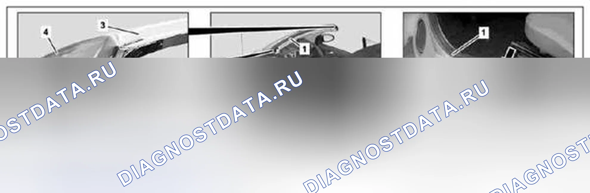 Рис. 56: Демонтаж / монтаж пикового уплотнения крыши - AR77.30-P-3352MCU. Kia Soul I