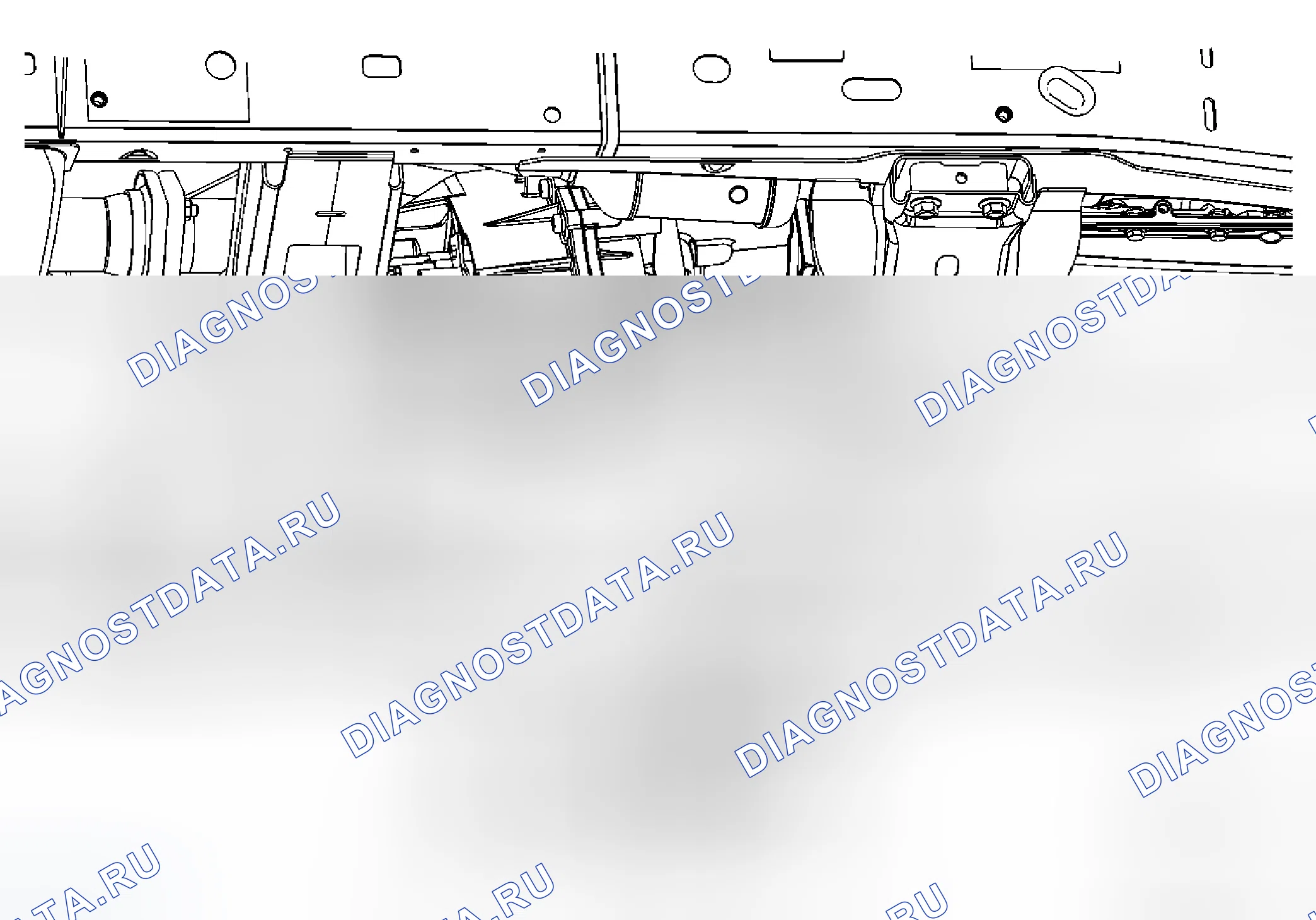 Рис. 4: Замена уплотнения выходного вала раздаточной коробки - спереди. Hummer H3 I