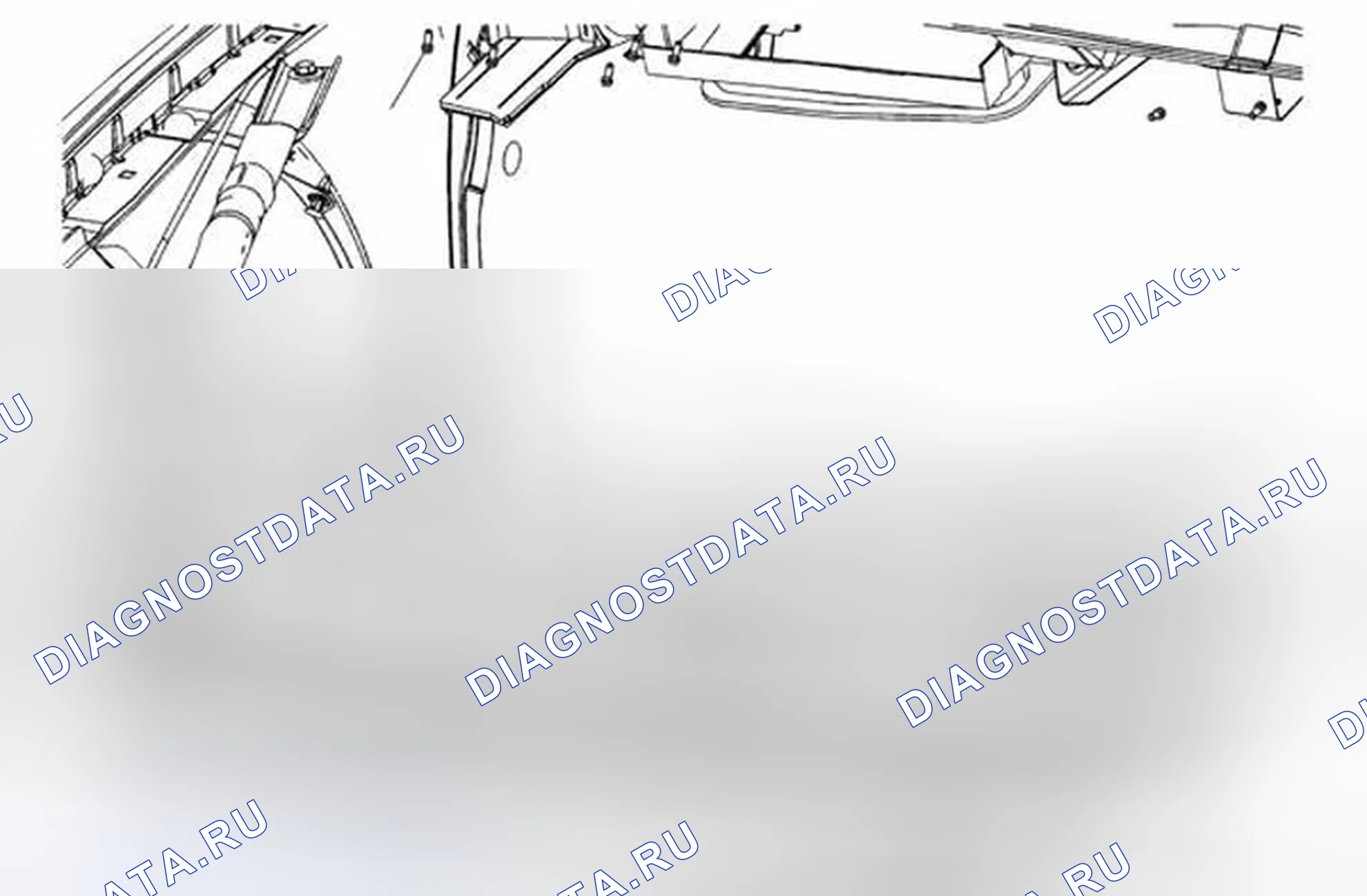 Рис. 15: Замена опоры защелки капота. Chevrolet Impala IX