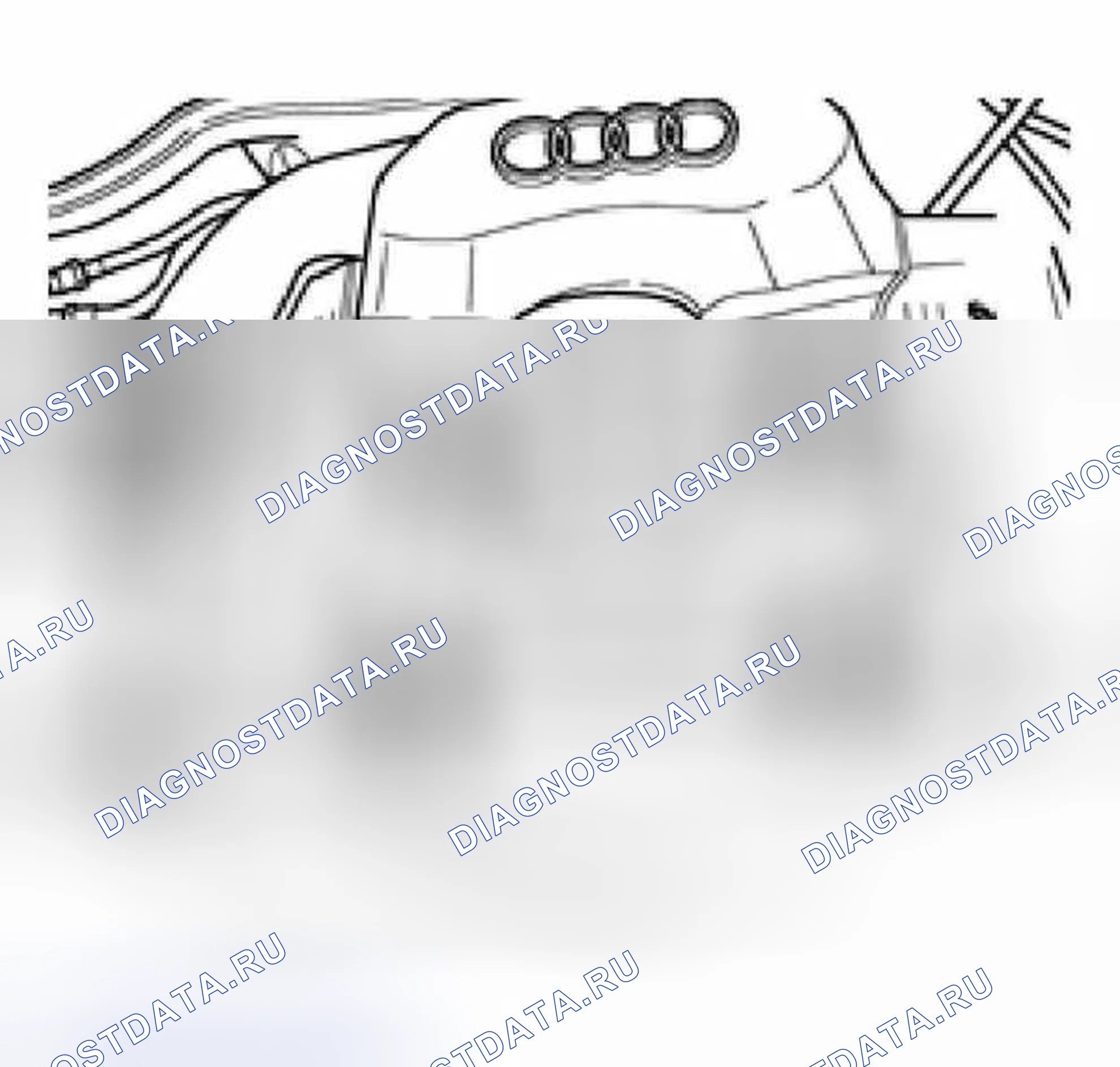 Рис. 510: Давление масла, проверка. Audi A6 C5 рестайлинг