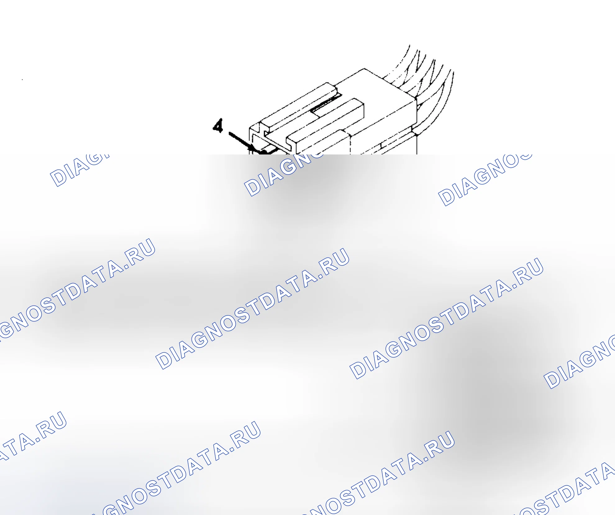 Рис. 8: Диагностический разъем шины CCD. Dodge Spirit I