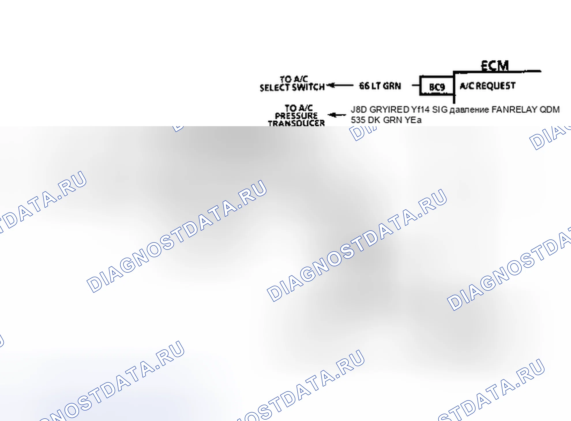 Рис. 86: Диаграмма C12A. Проверка работы вентилятора охлаждения Ckt Diag (корпус 3.3L N). Pontiac Bonneville VIII