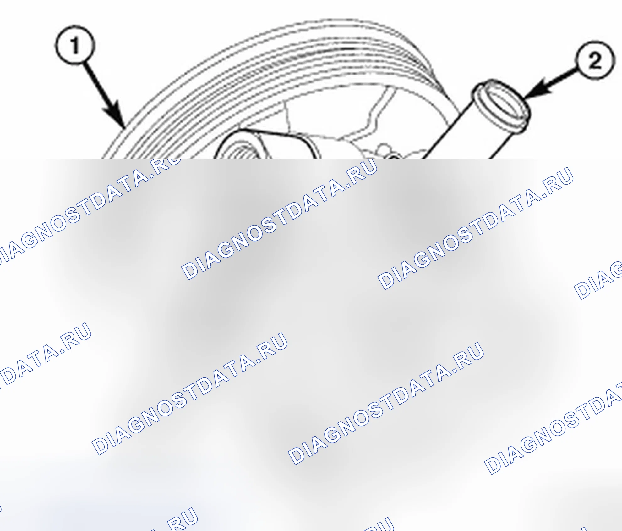 Рис. 60: НАСОС ГУР. Dodge Caliber I