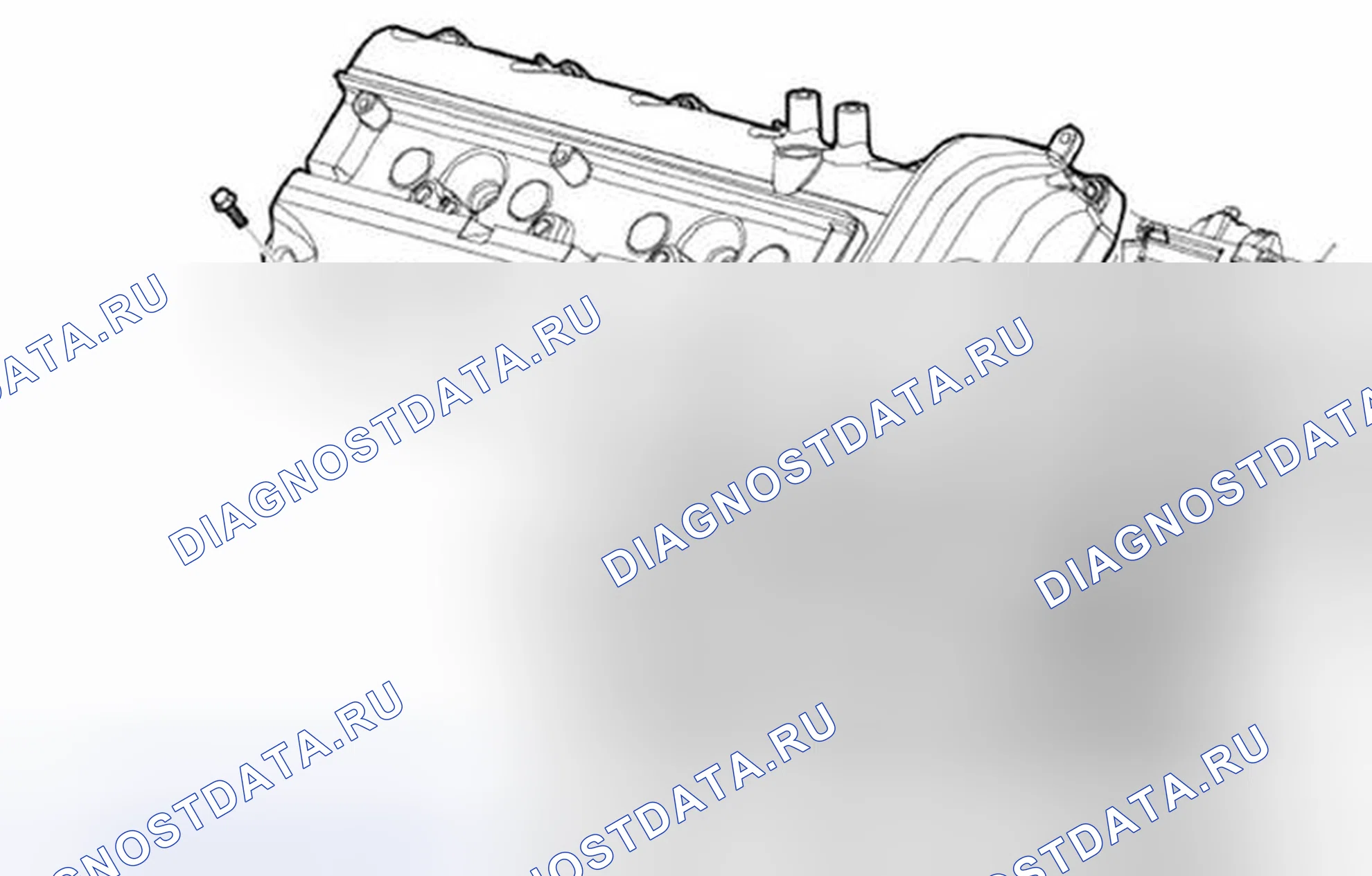 Рис. 515: Крышки распределительного вала. Land Rover Range Rover Sport I