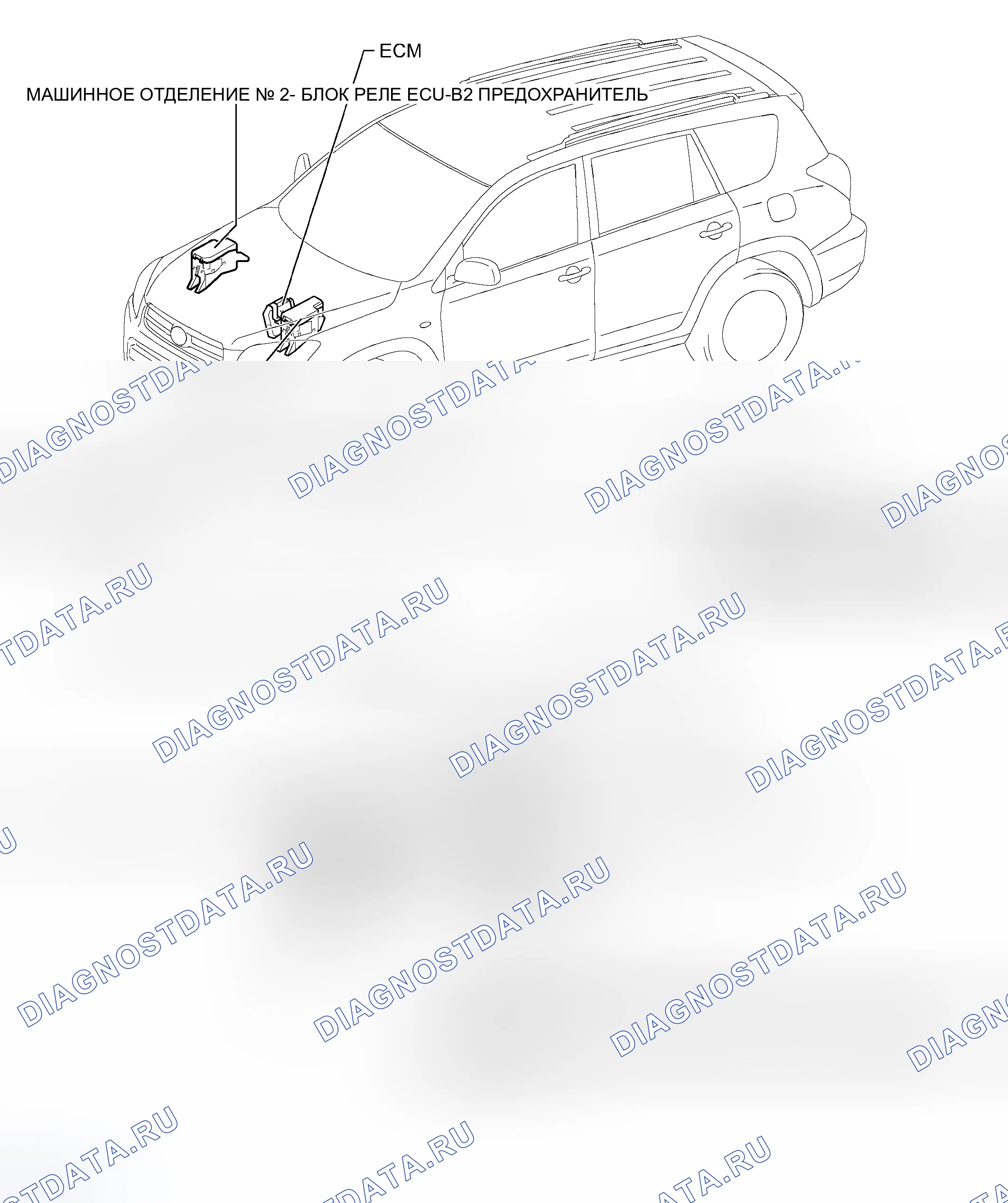 Рис. 1: РАСПОЛОЖЕНИЕ ДЕТАЛЕЙ. Toyota RAV4 III