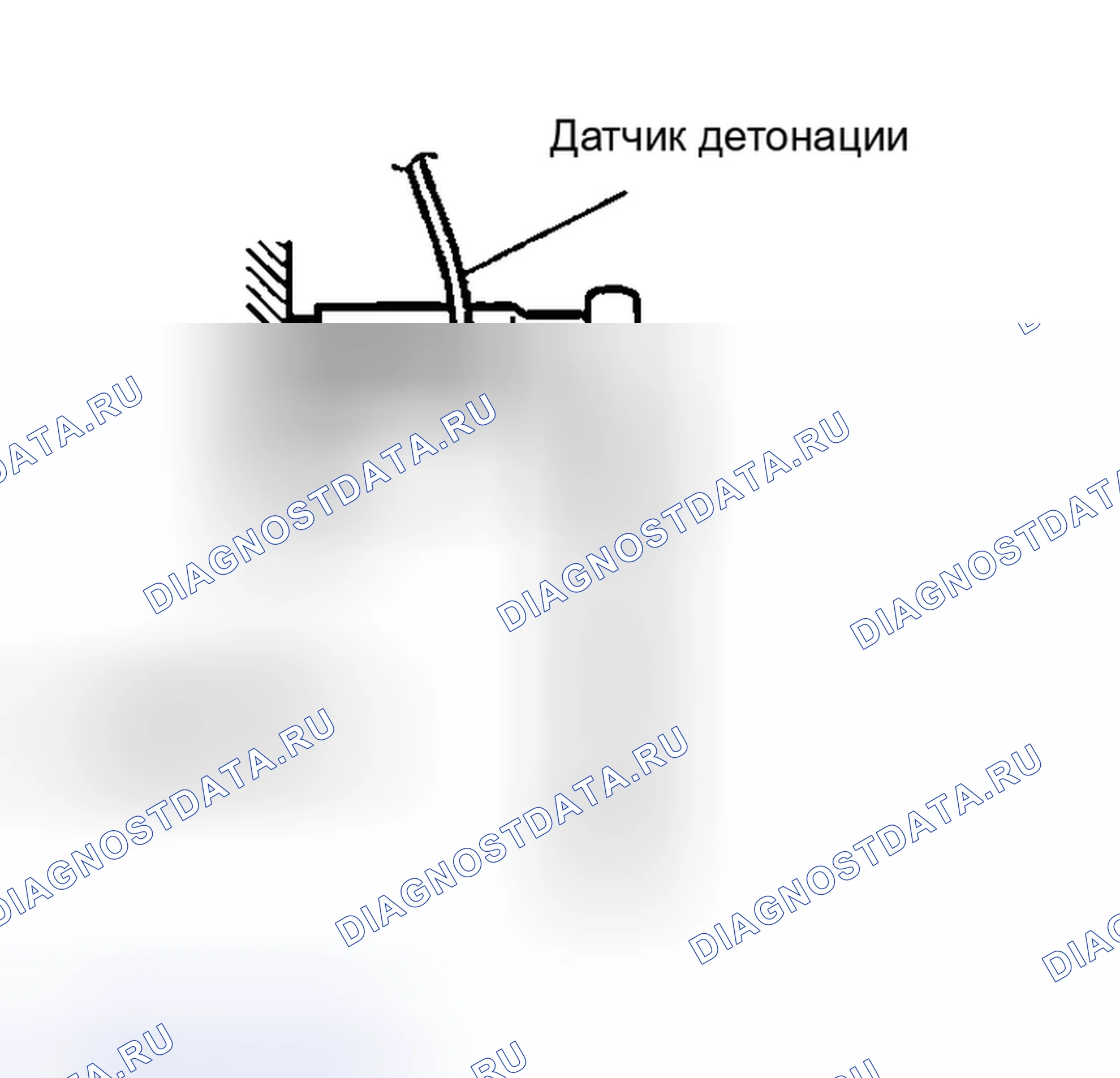 Рис. 4: < < A > > ДЕМОНТАЖ ДАТЧИКА ДЕТОНАЦИИ. Mazda MX-5 NA