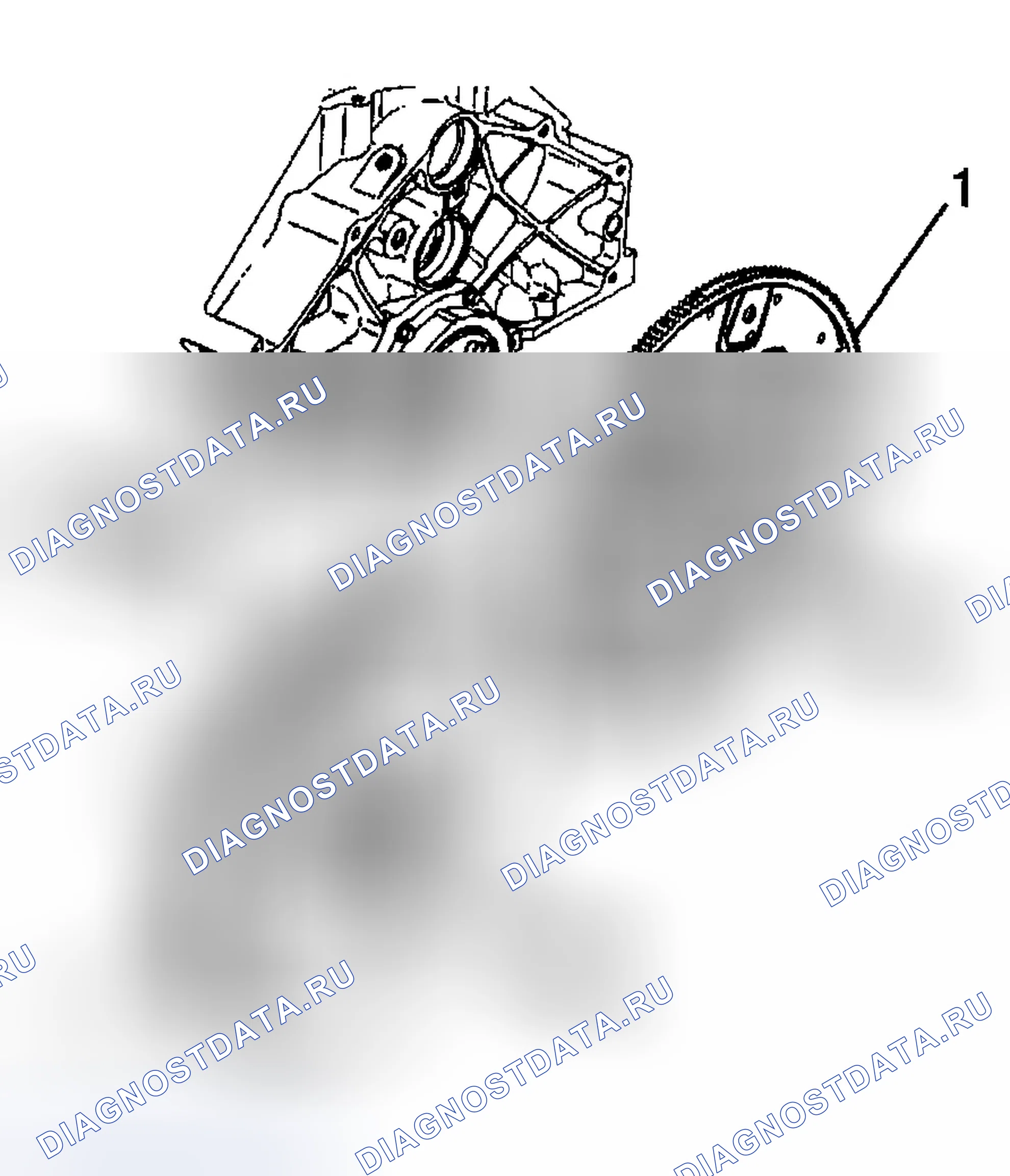 Рис. 431: Очистка и проверка маховика двигателя. Chevrolet Silverado 2500 