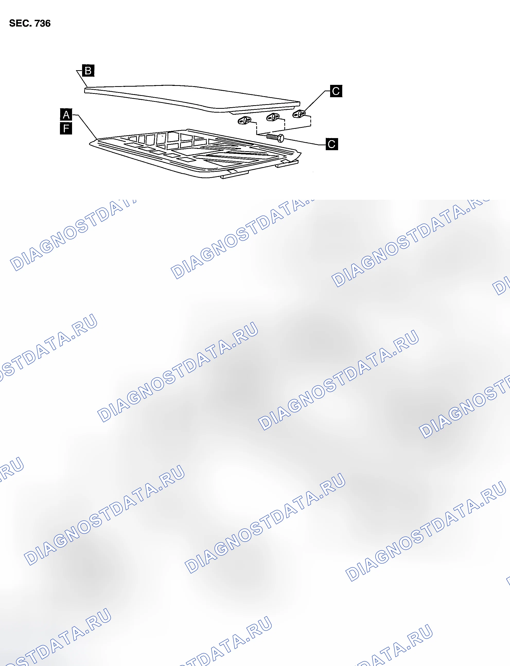 Рис. 3: ДЕМОНТАЖ. Nissan Sentra B15