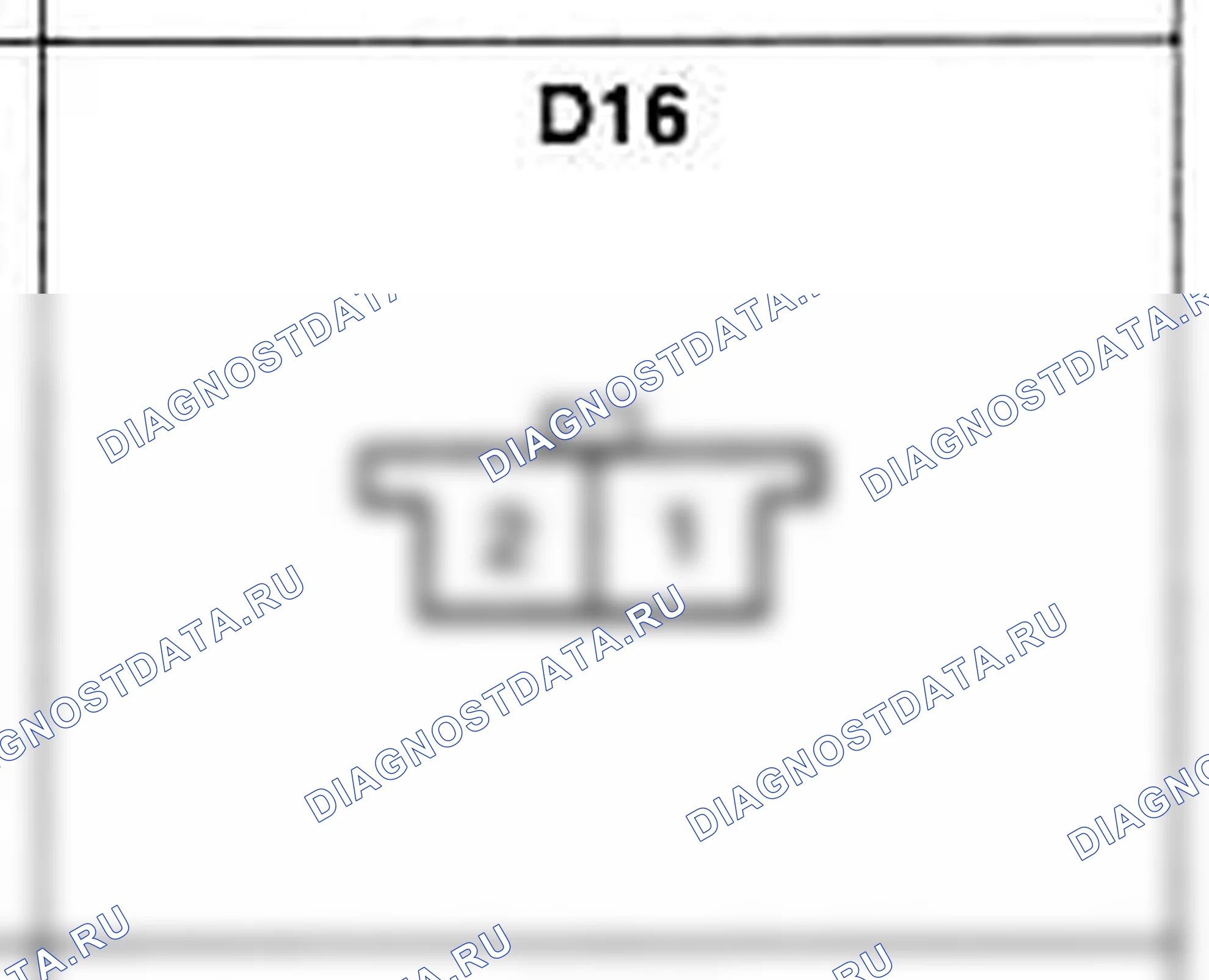 Распиновка разъёма D16 — дверного жгута. Hyundai H-1 A1