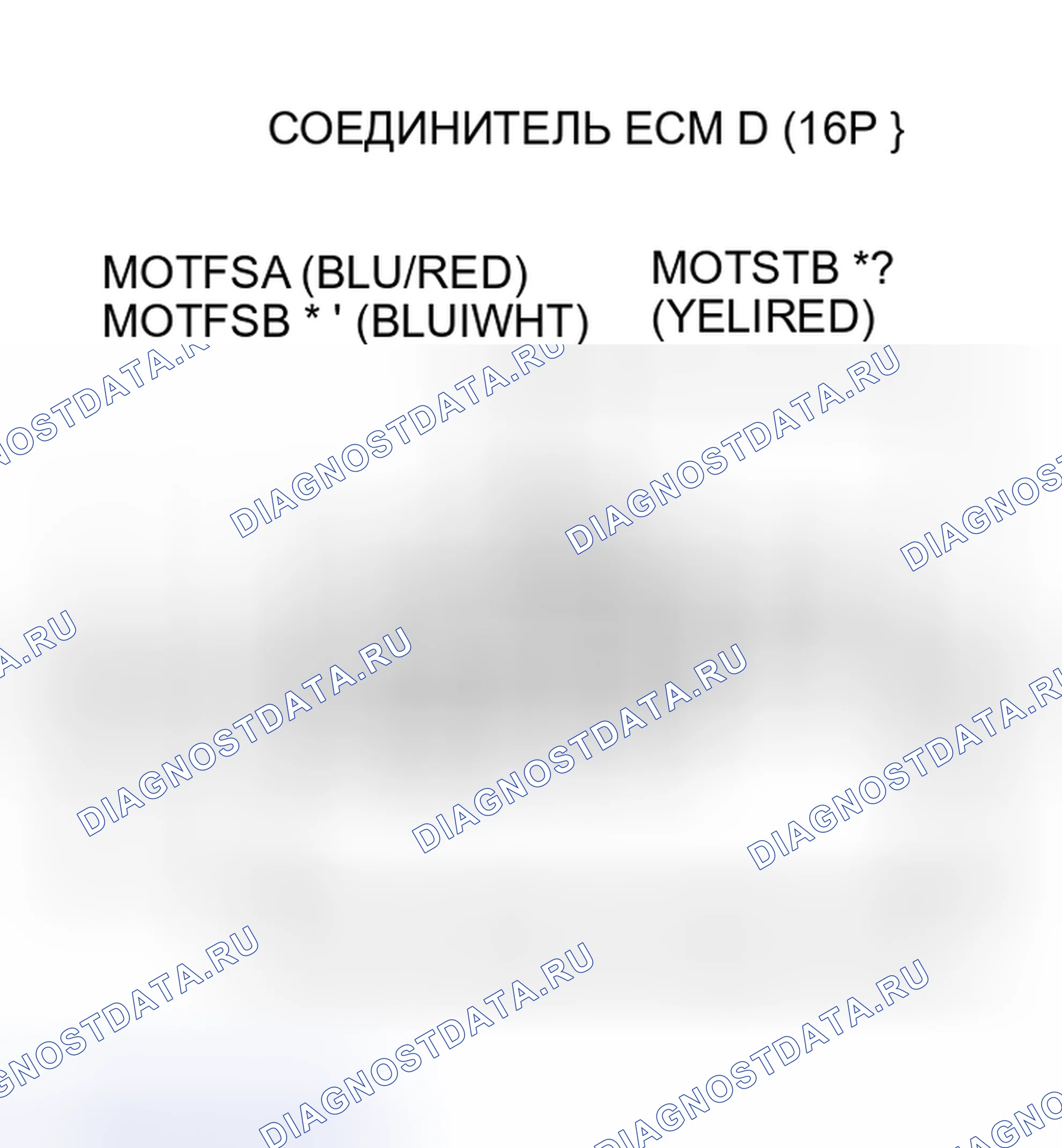 Рис. 196: расшифровка кода ошибки P1644: Неисправность сигнала модуля управления двигателем MOTFSA; расшифровка кода ошибки P1645: Модуль управления двигателем MOTFSB Si. Honda Insight I