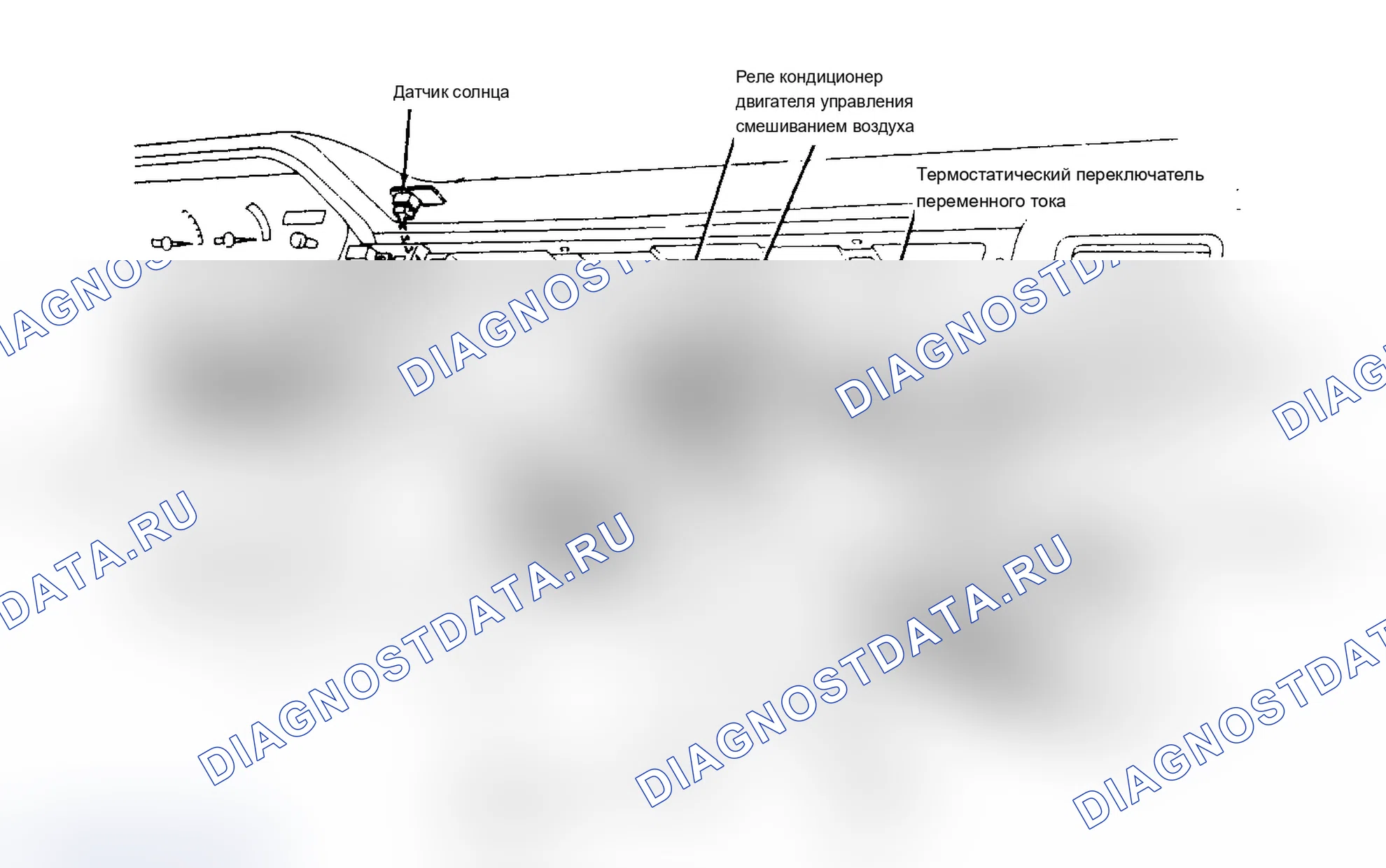 Рис. 1: Расположение компонентов (1 из 4). Mazda 929 HC