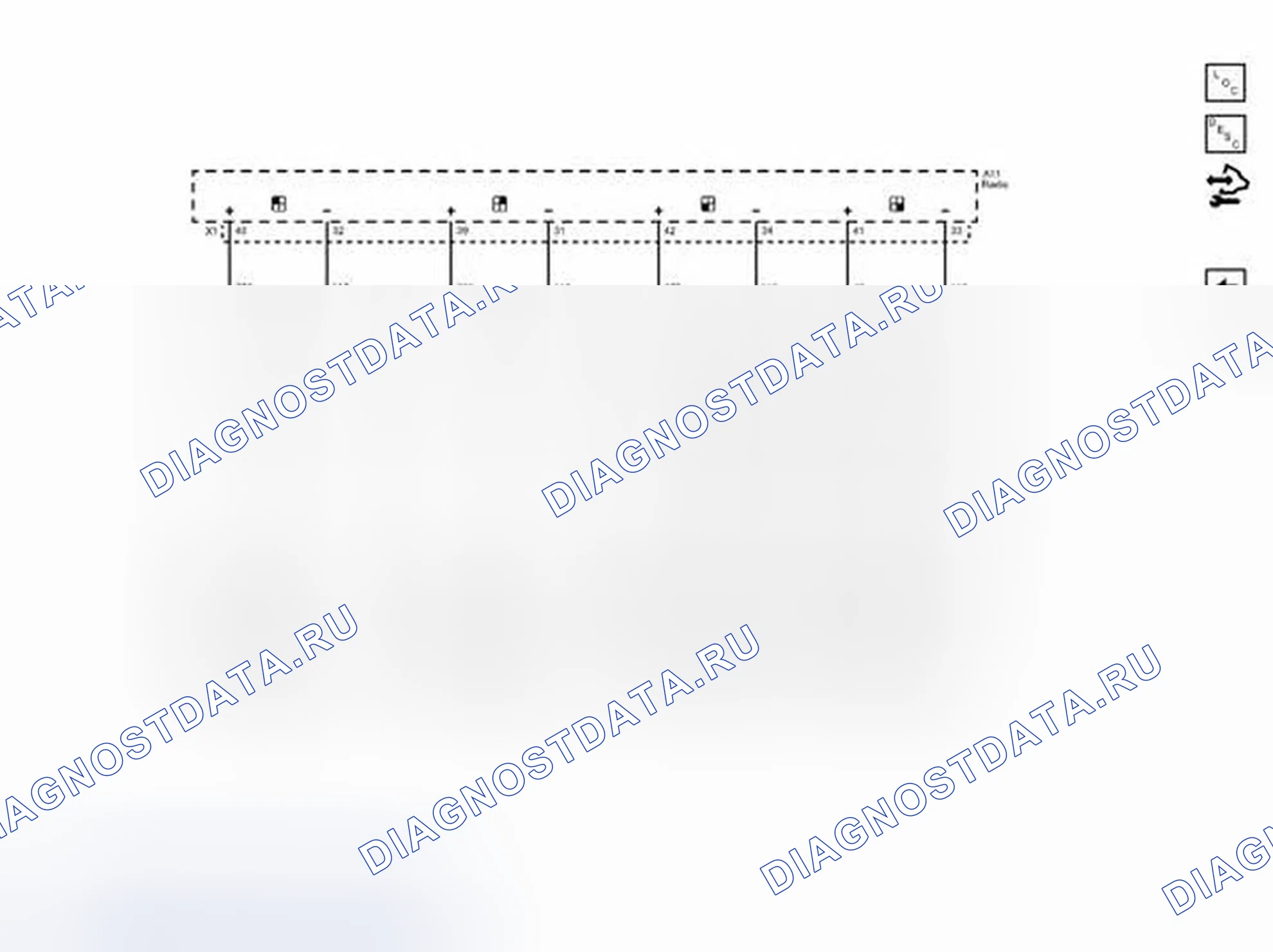 Рис. 2: Схемы подключения громкоговорителей. Chevrolet Spark M300