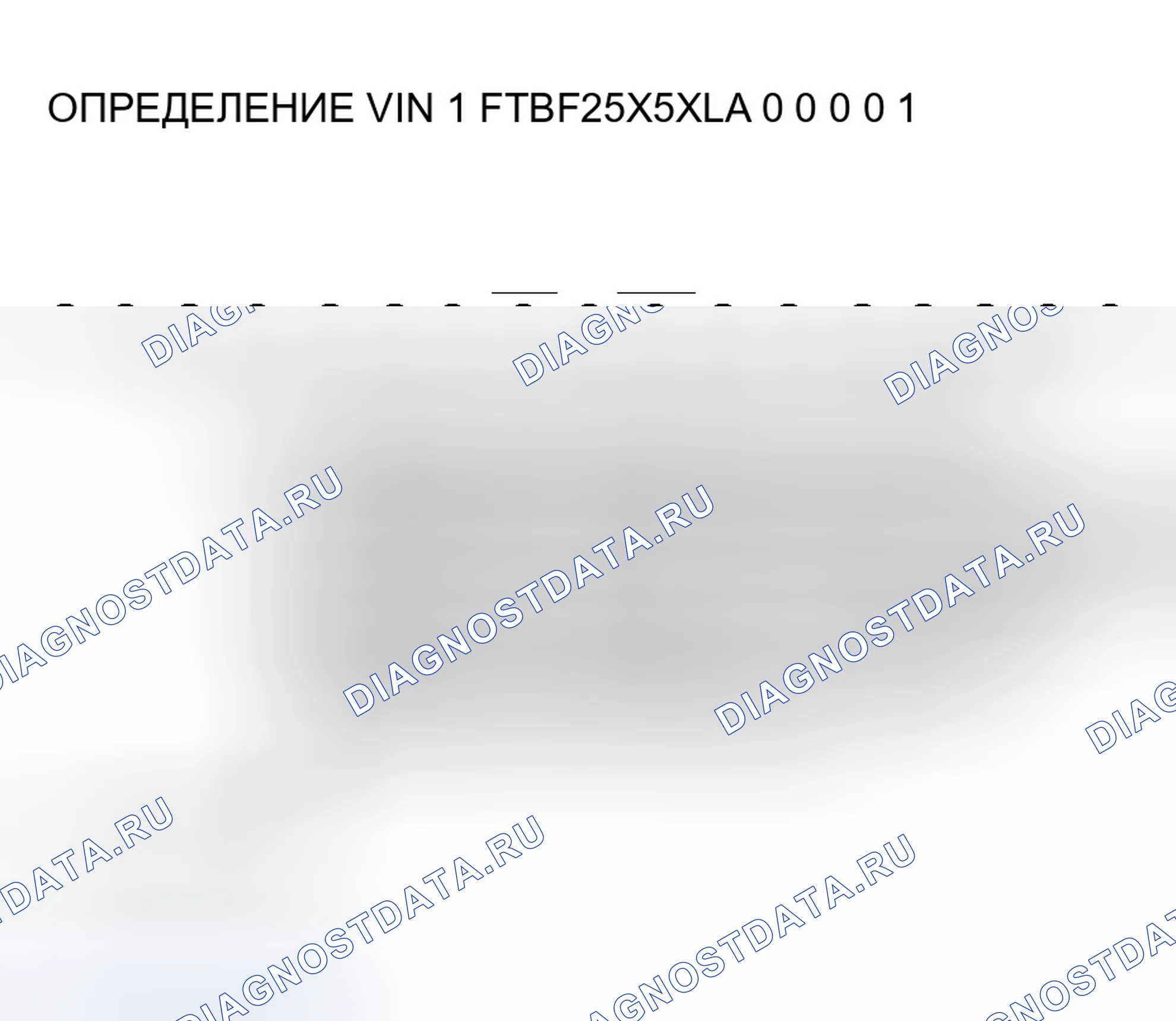 Рис. 1: Определение VIN. Ford Expedition I