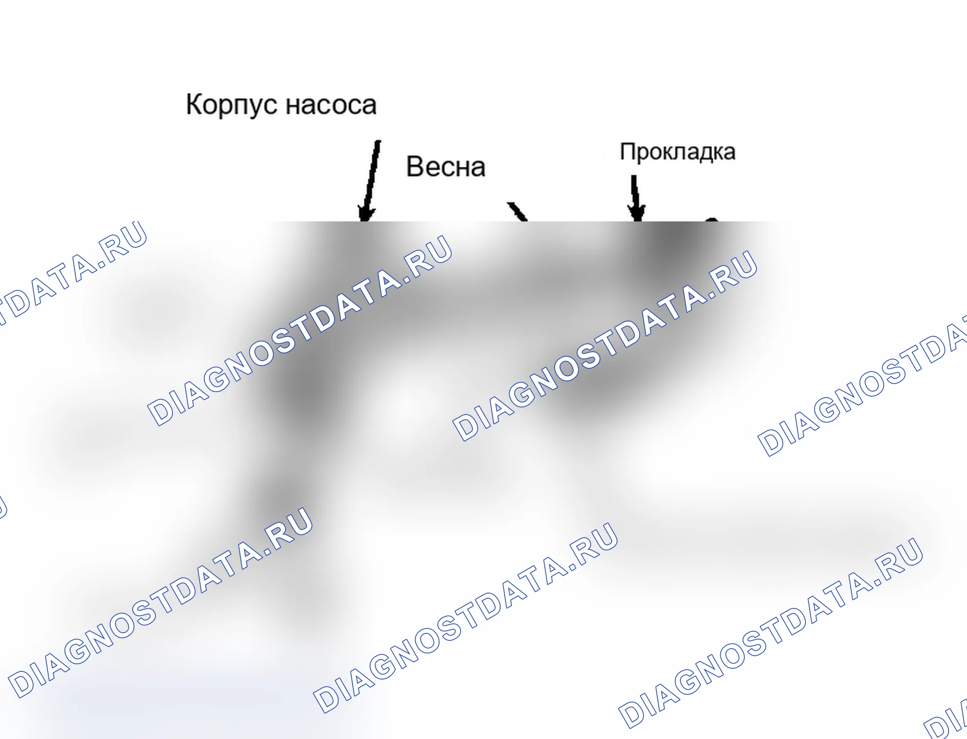 Рис. 44: Масляный насос в сборе Масляный насос не подлежит ремонту.. Ford Cab & Chassis Ranger 